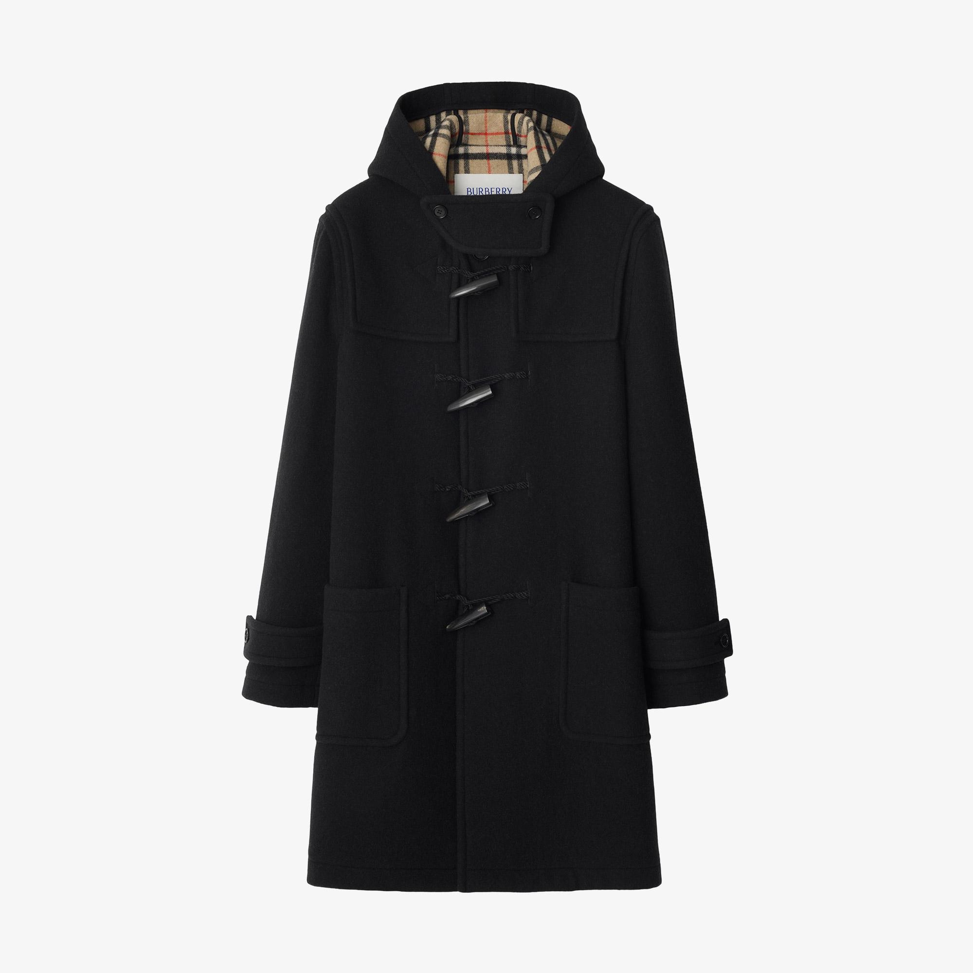 Burberry Harrogate Erkek Siyah Kaban