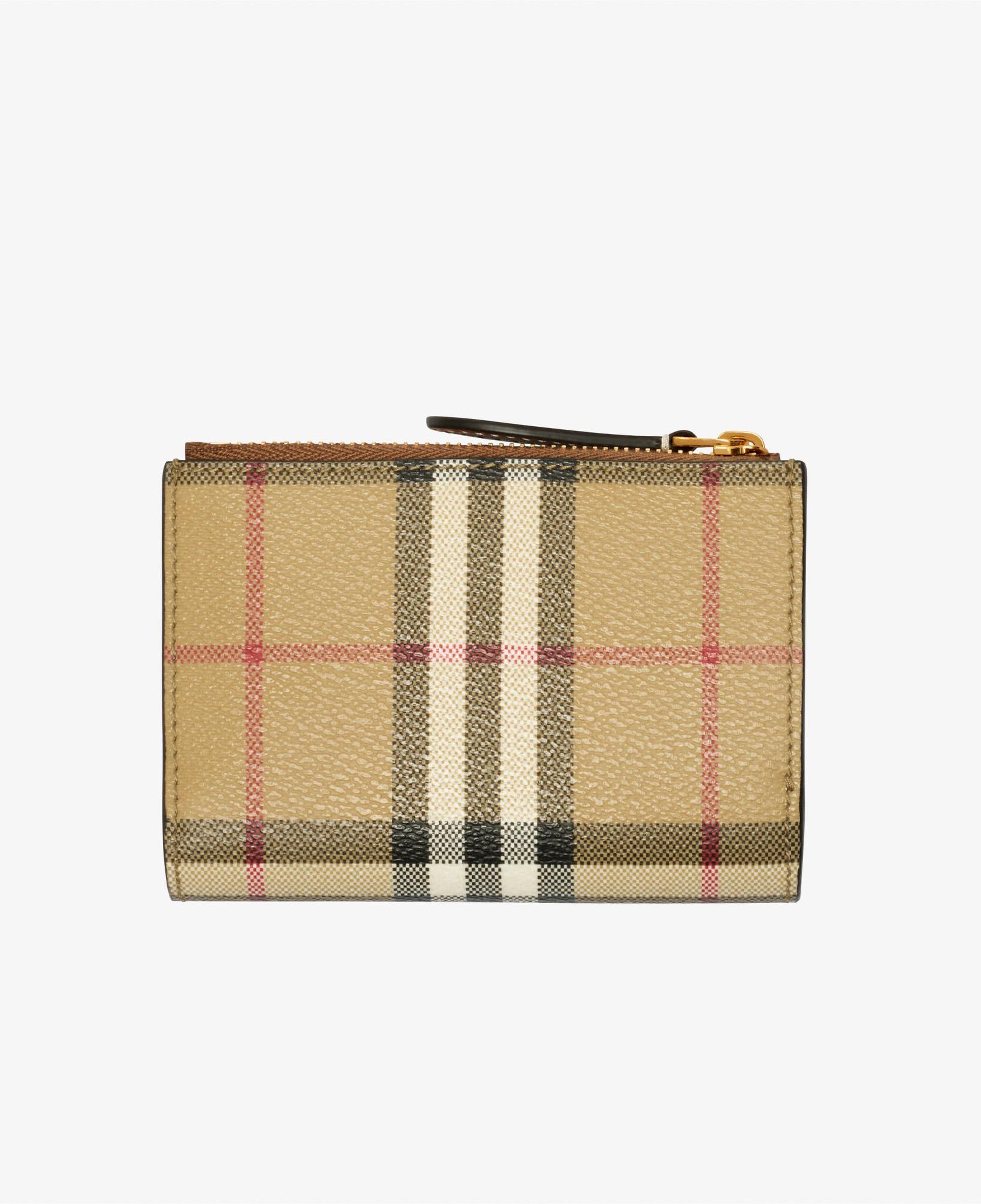 Burberry Small Check Bifold Kadın Bej Cüzdan