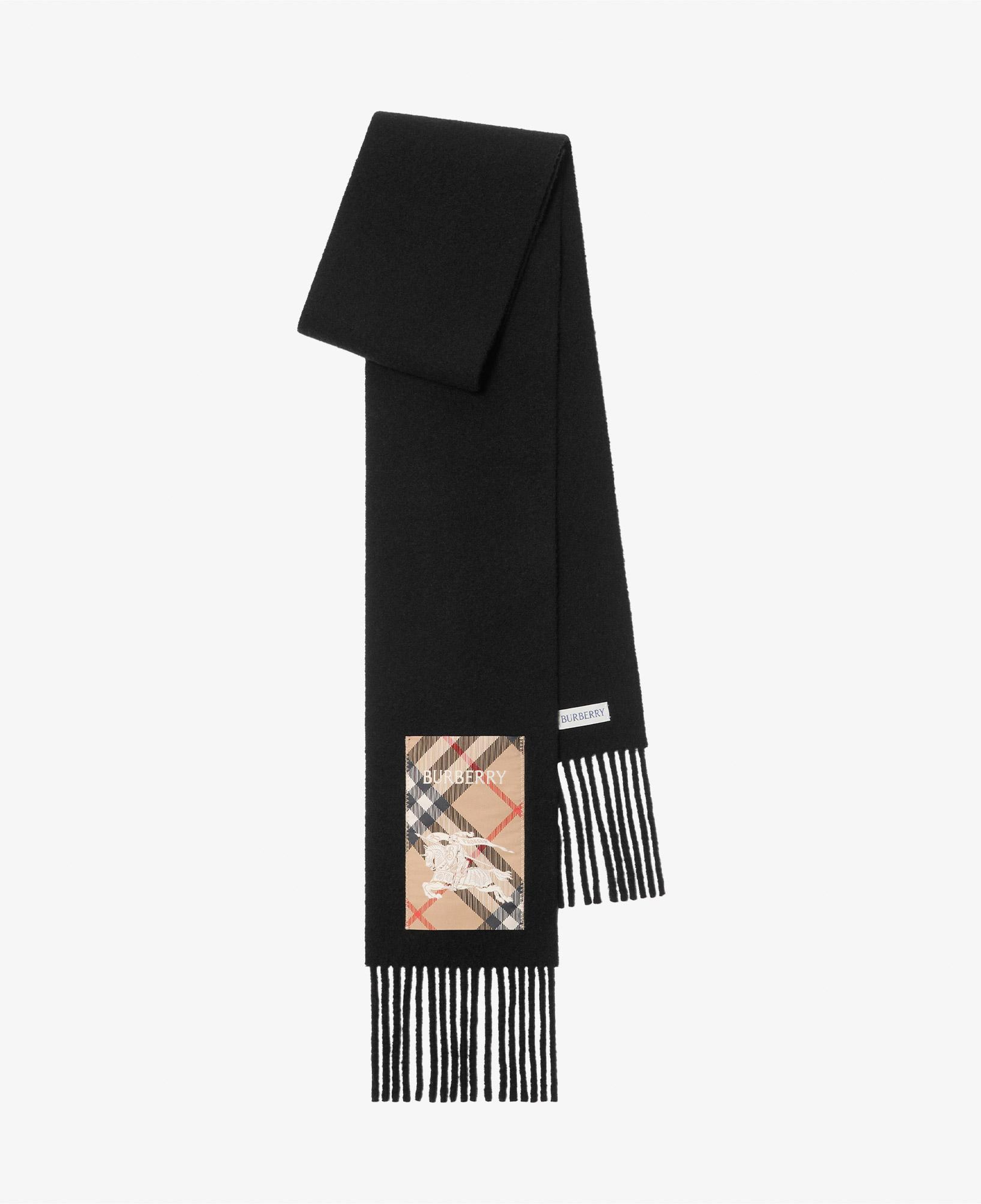 Burberry Solid Label Kadın Siyah Atkı