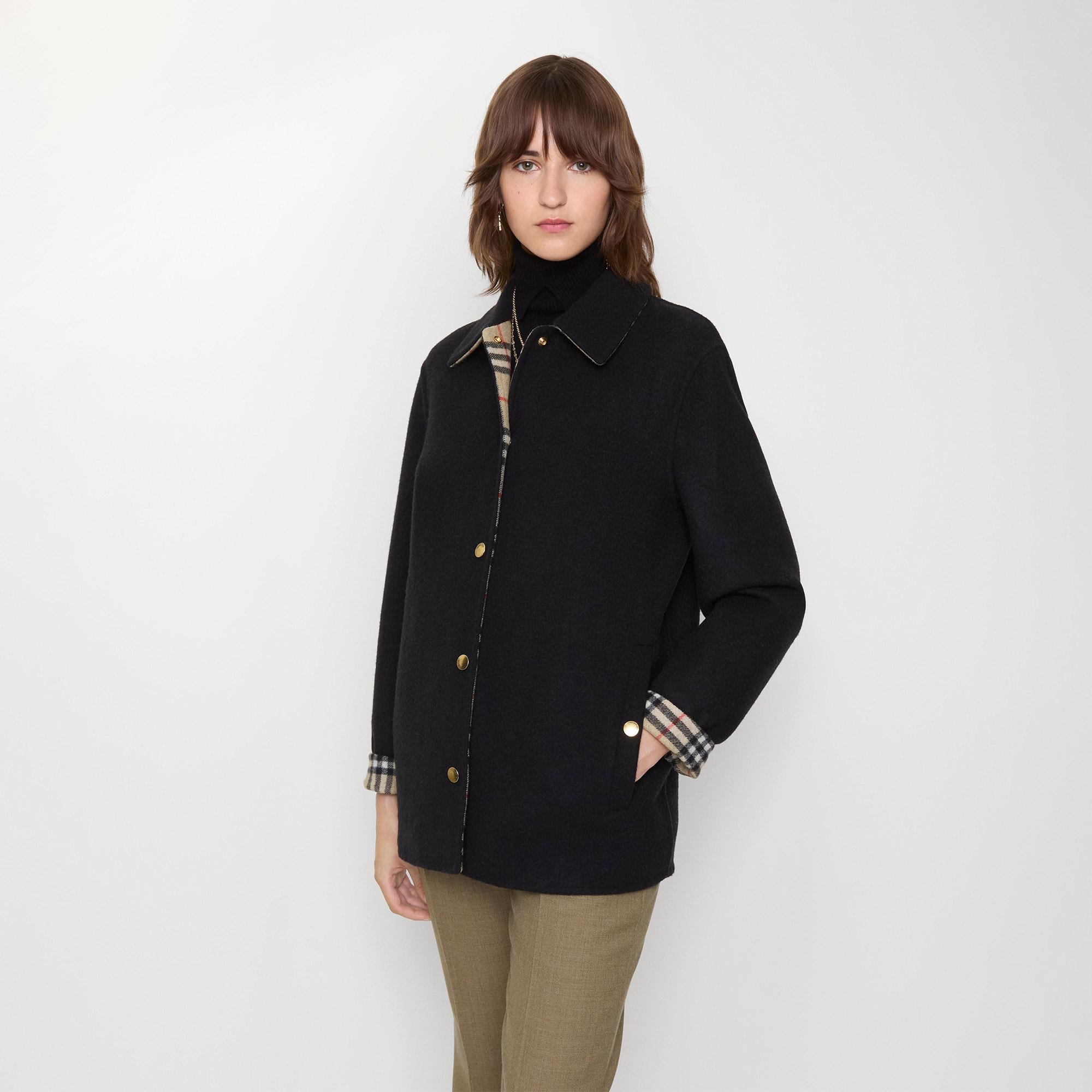 Burberry Lancashire Kadın Siyah Mont