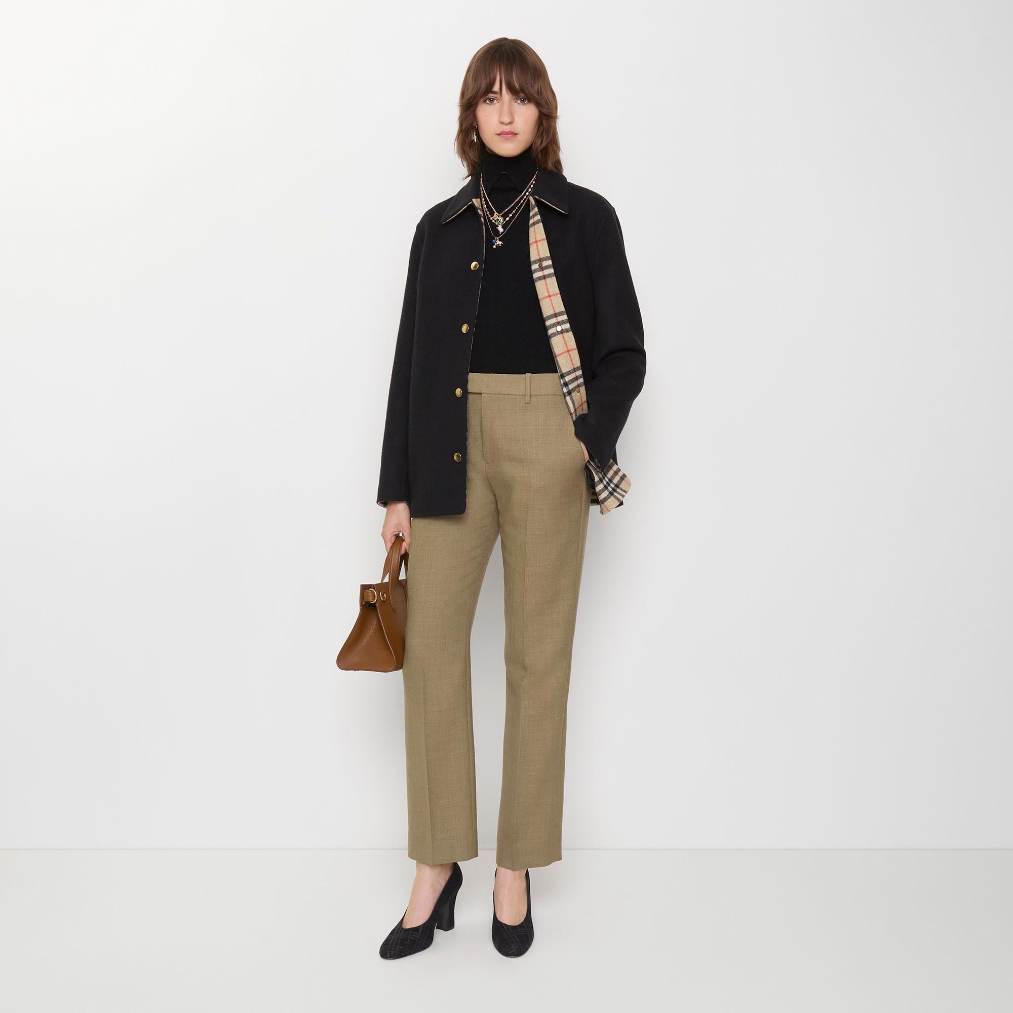 Burberry Lancashire Kadın Siyah Mont