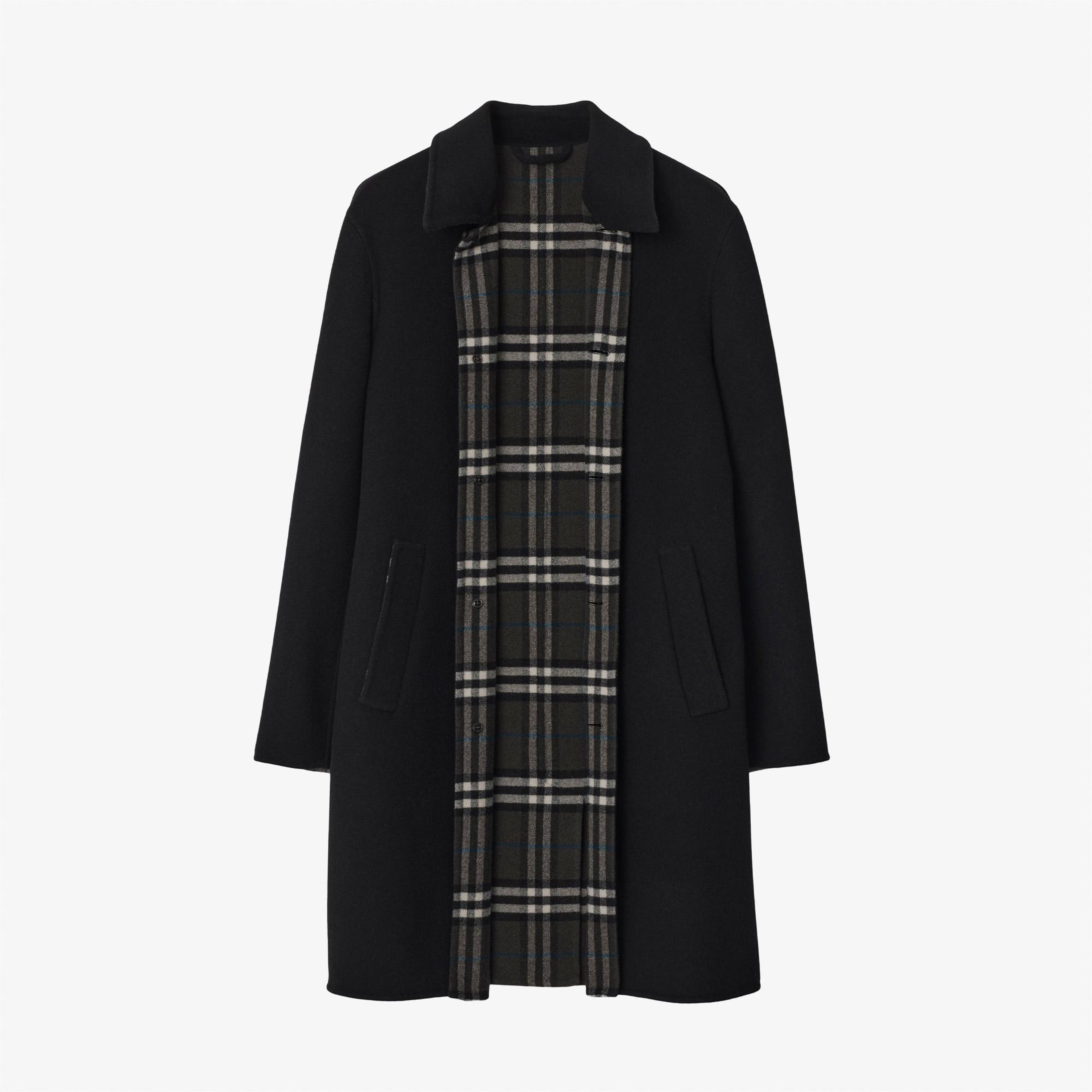 Burberry Worthing Erkek Siyah Kaban