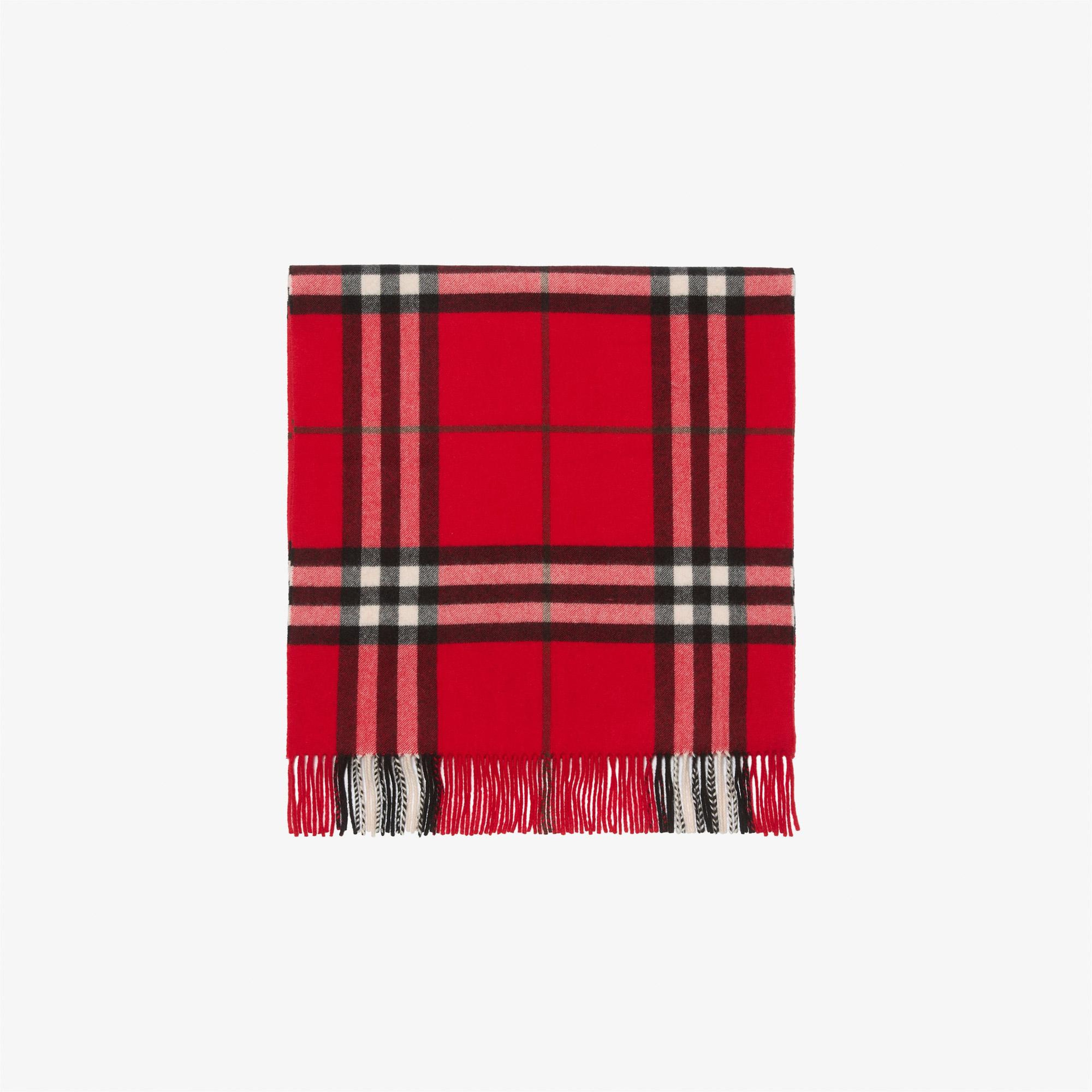 Burberry Check Ekd X Stıtch Kadın Kırmızı Atkı