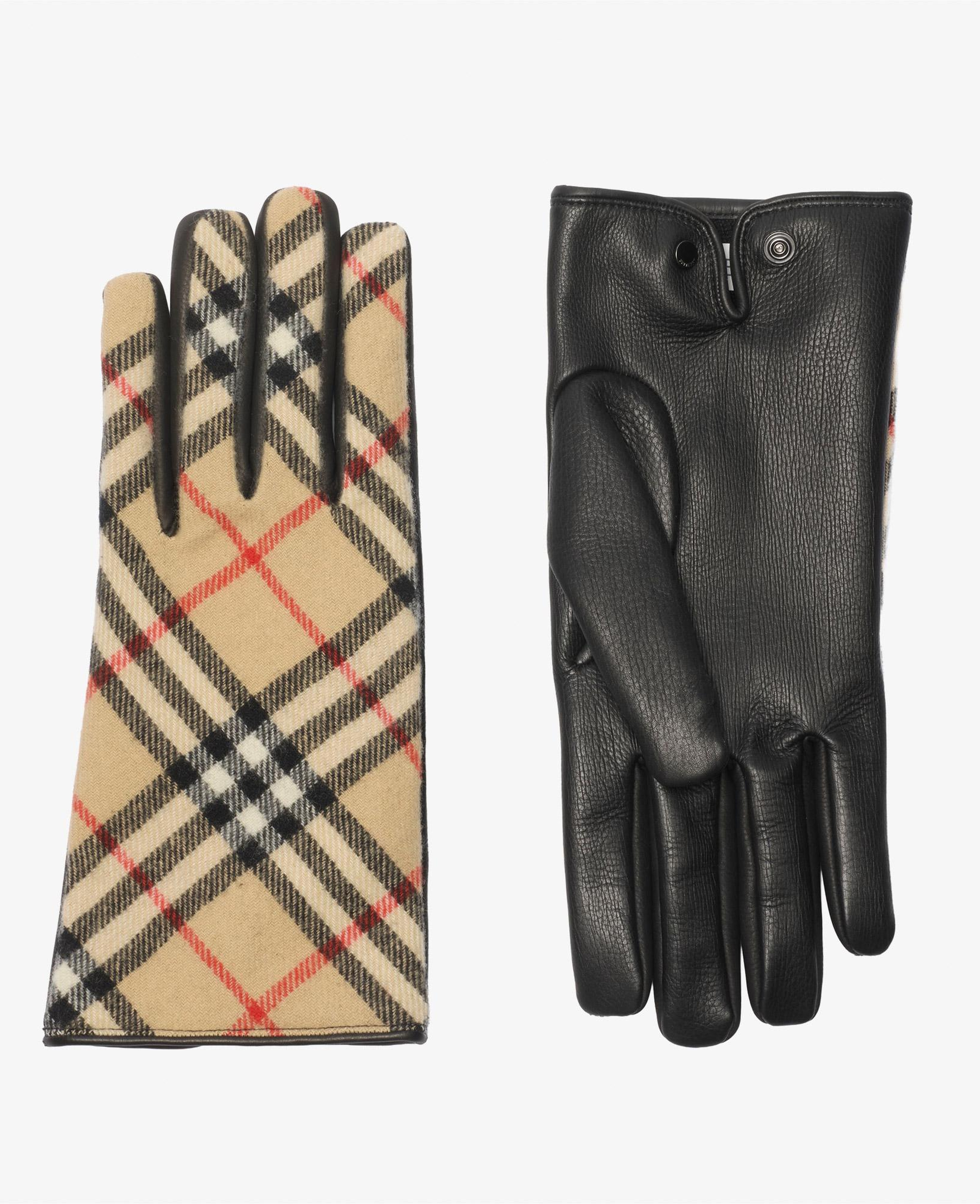 Burberry Core Check Erkek Bej Eldiven