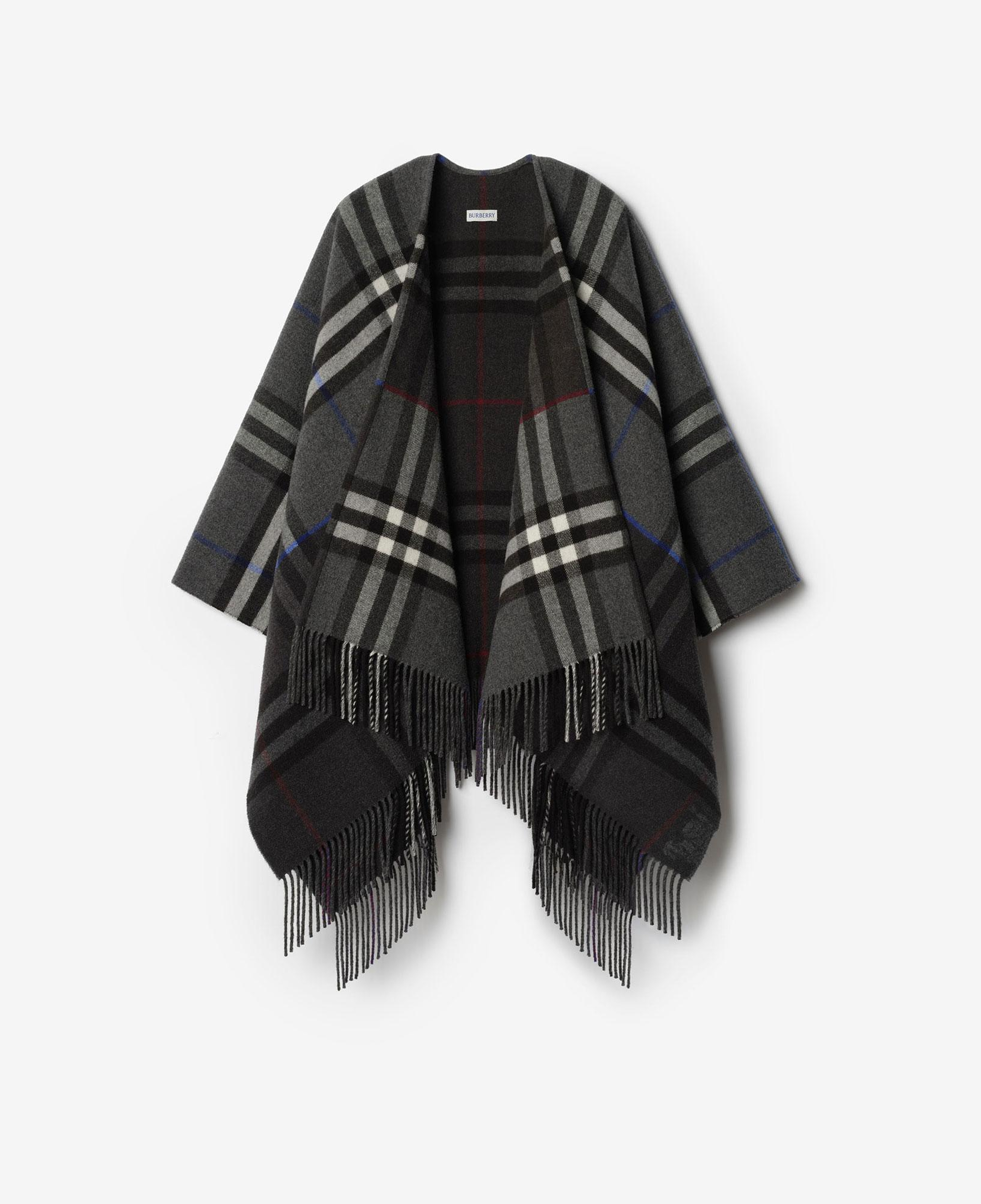 Burberry Double Check Kadın Gri Panço