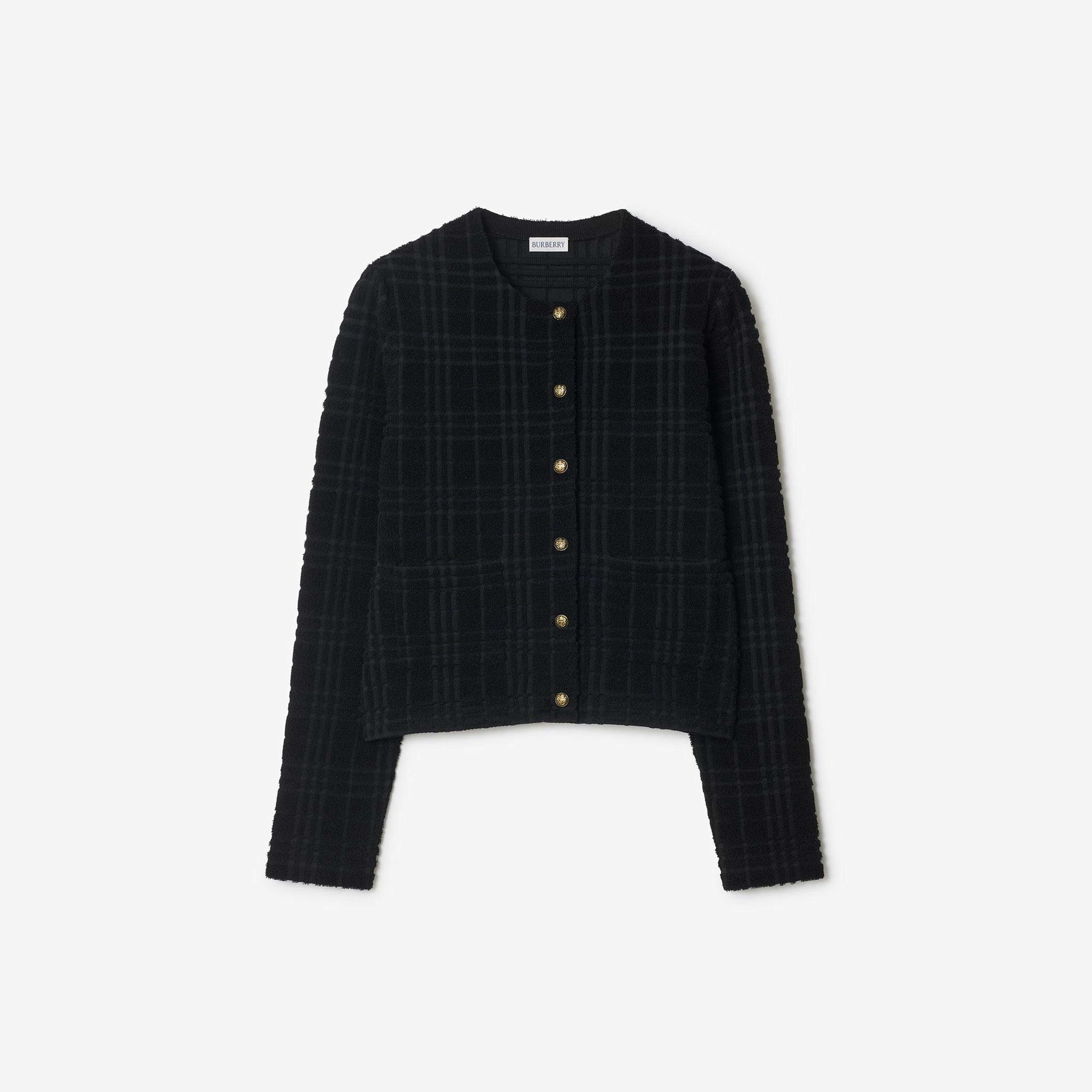 Burberry Ellen Check Kadın Siyah Hırka