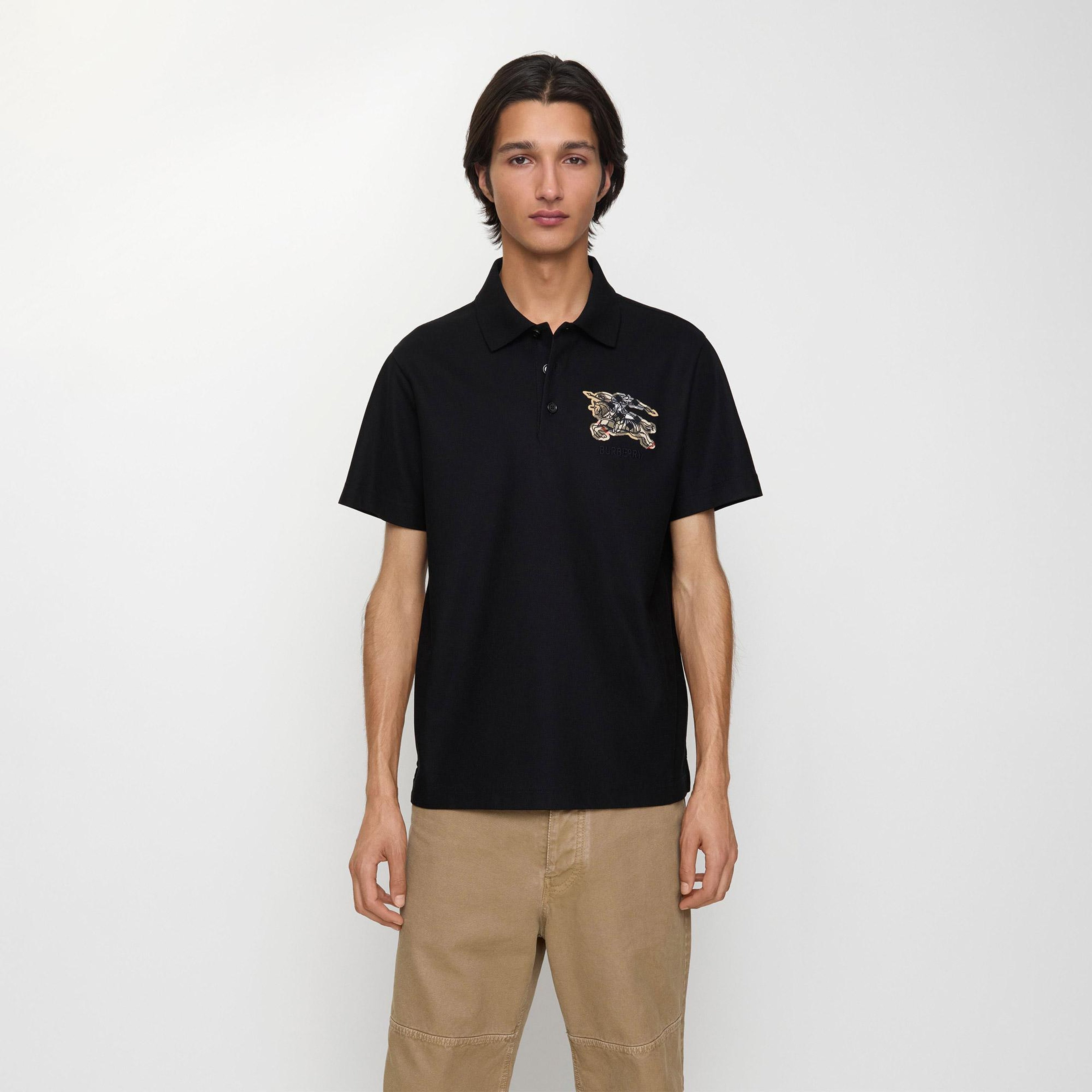 Burberry Evan Erkek Siyah Polo