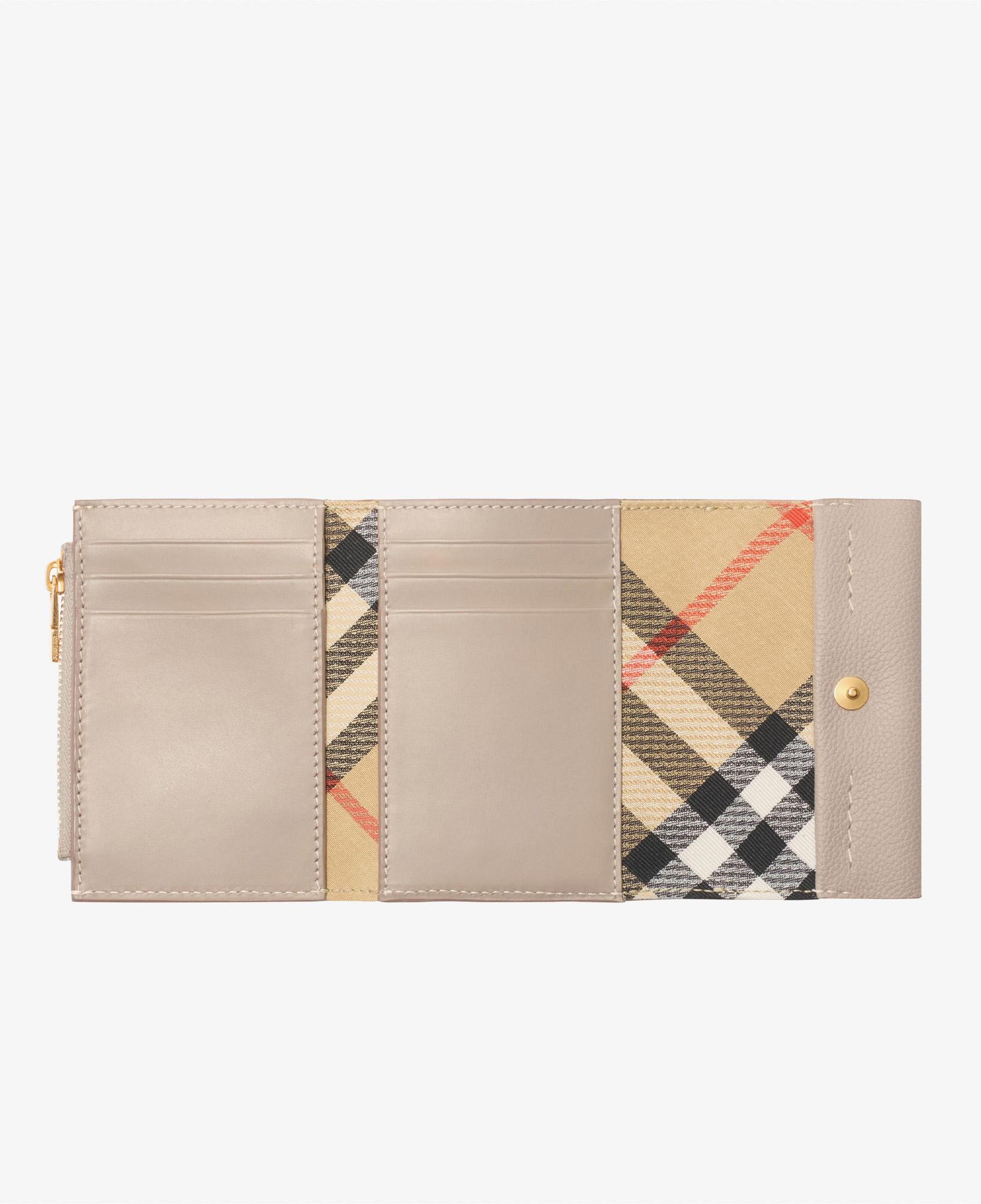 Burberry Cotswolds Compact Kadın Krem Cüzdan