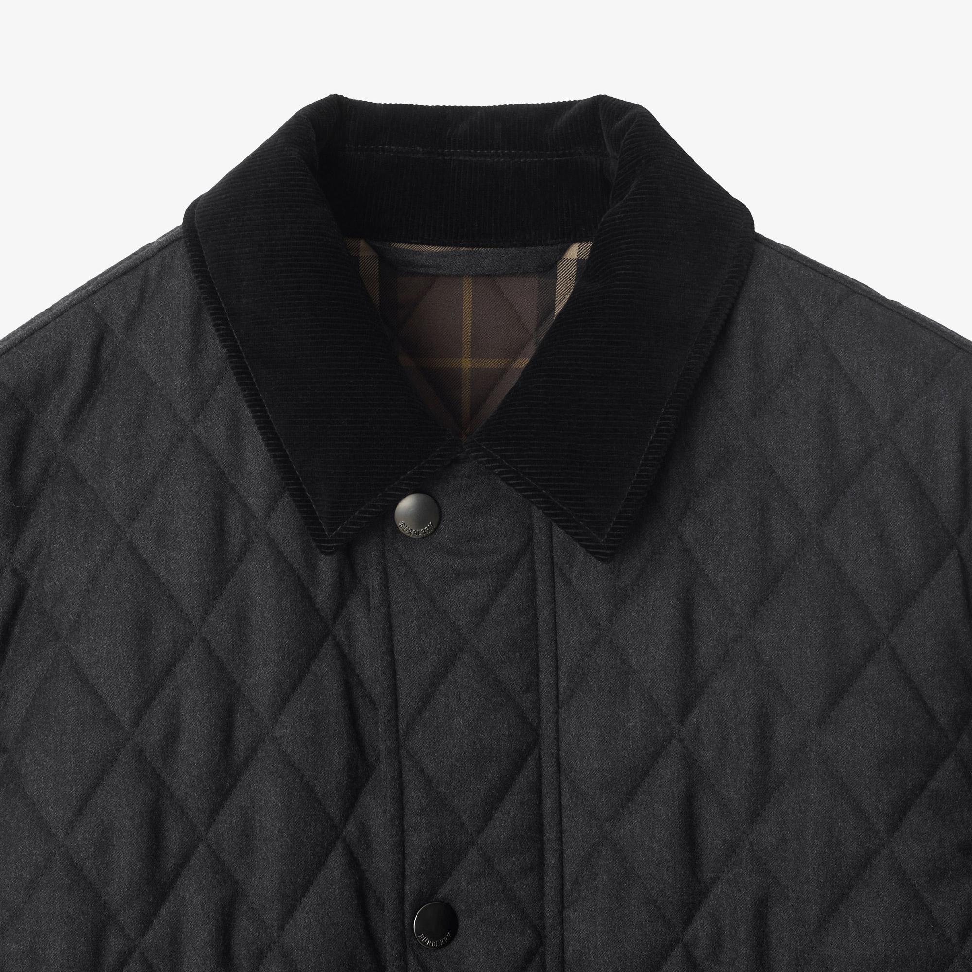 Burberry Haddington Erkek Gri Mont