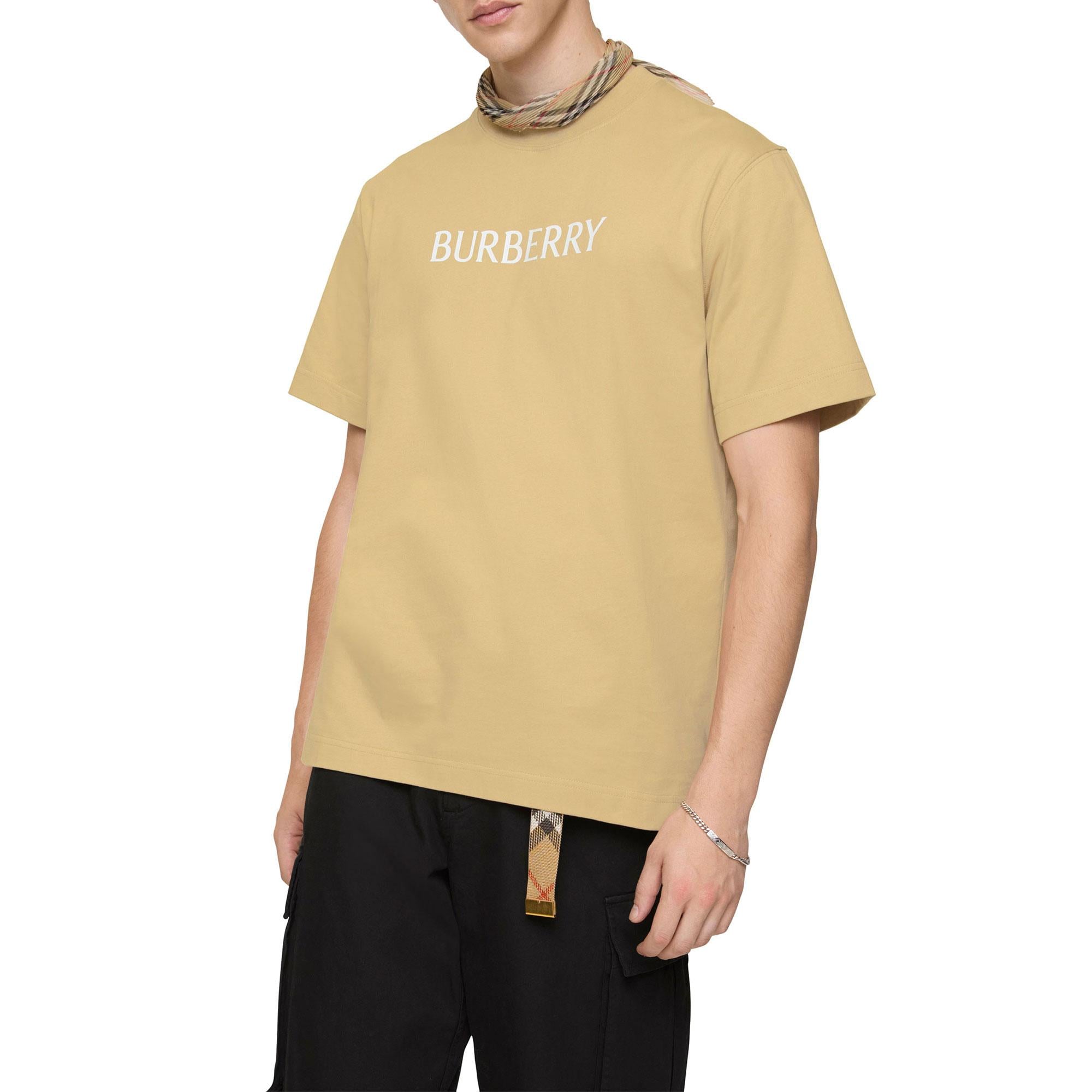 Burberry Seth Erkek Bej Tişört