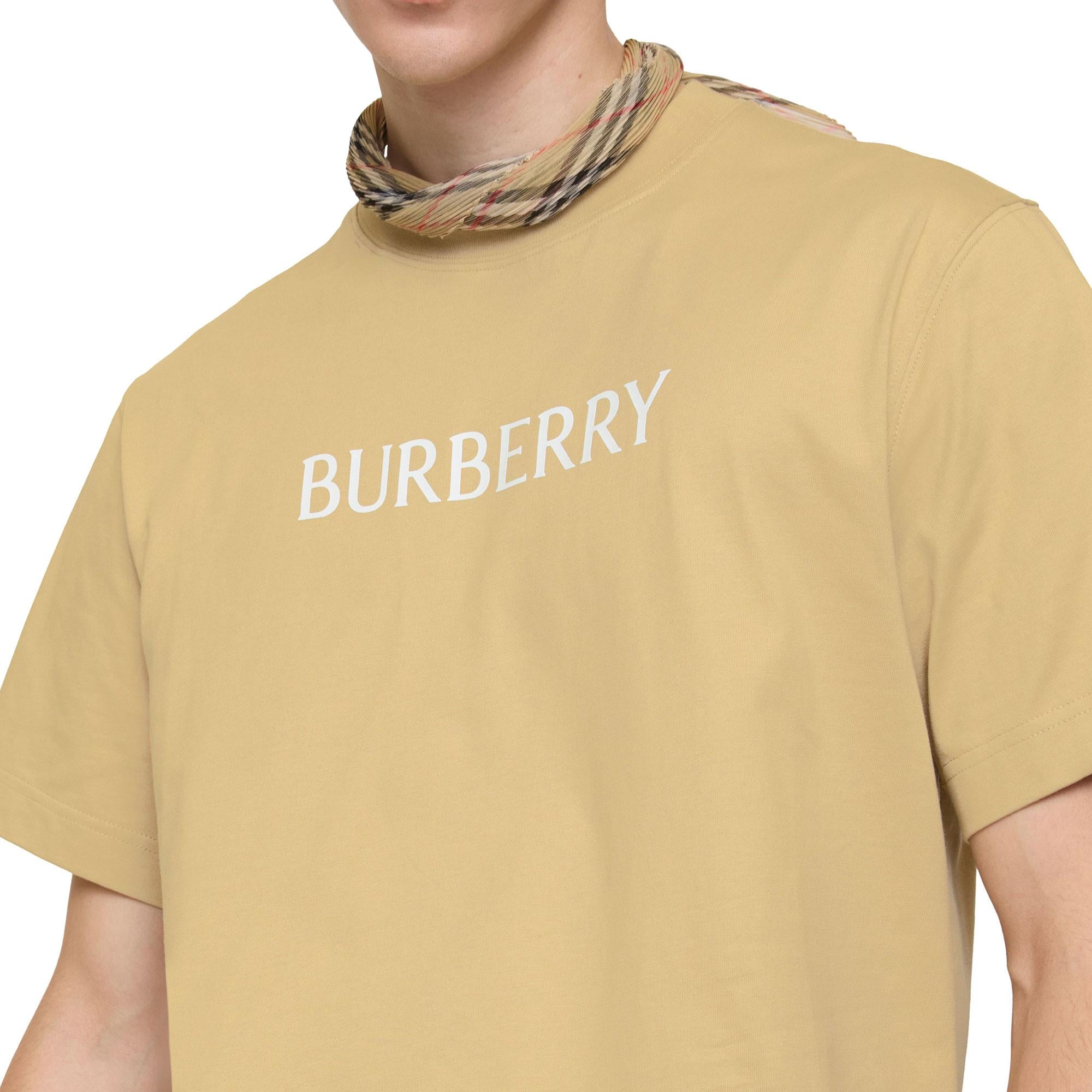 Burberry Seth Erkek Bej Tişört