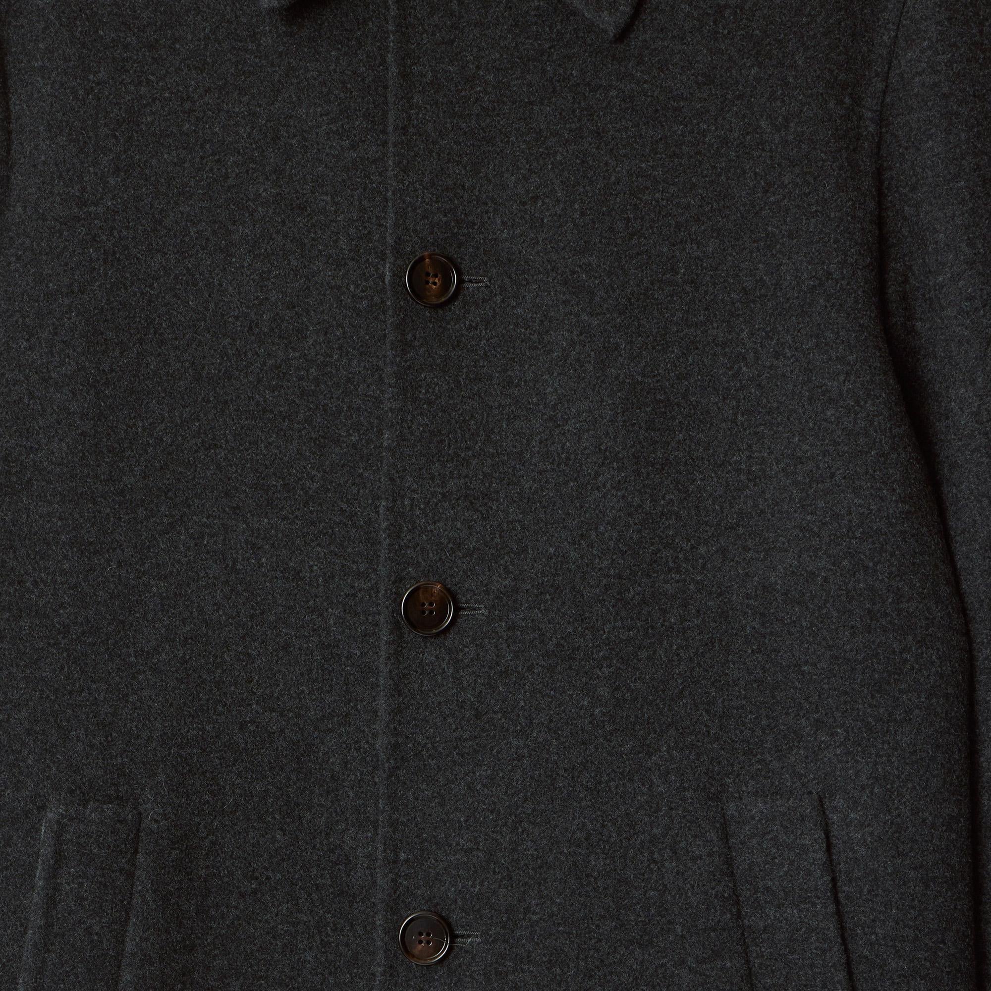 Burberry Worthing Erkek Gri Kaban