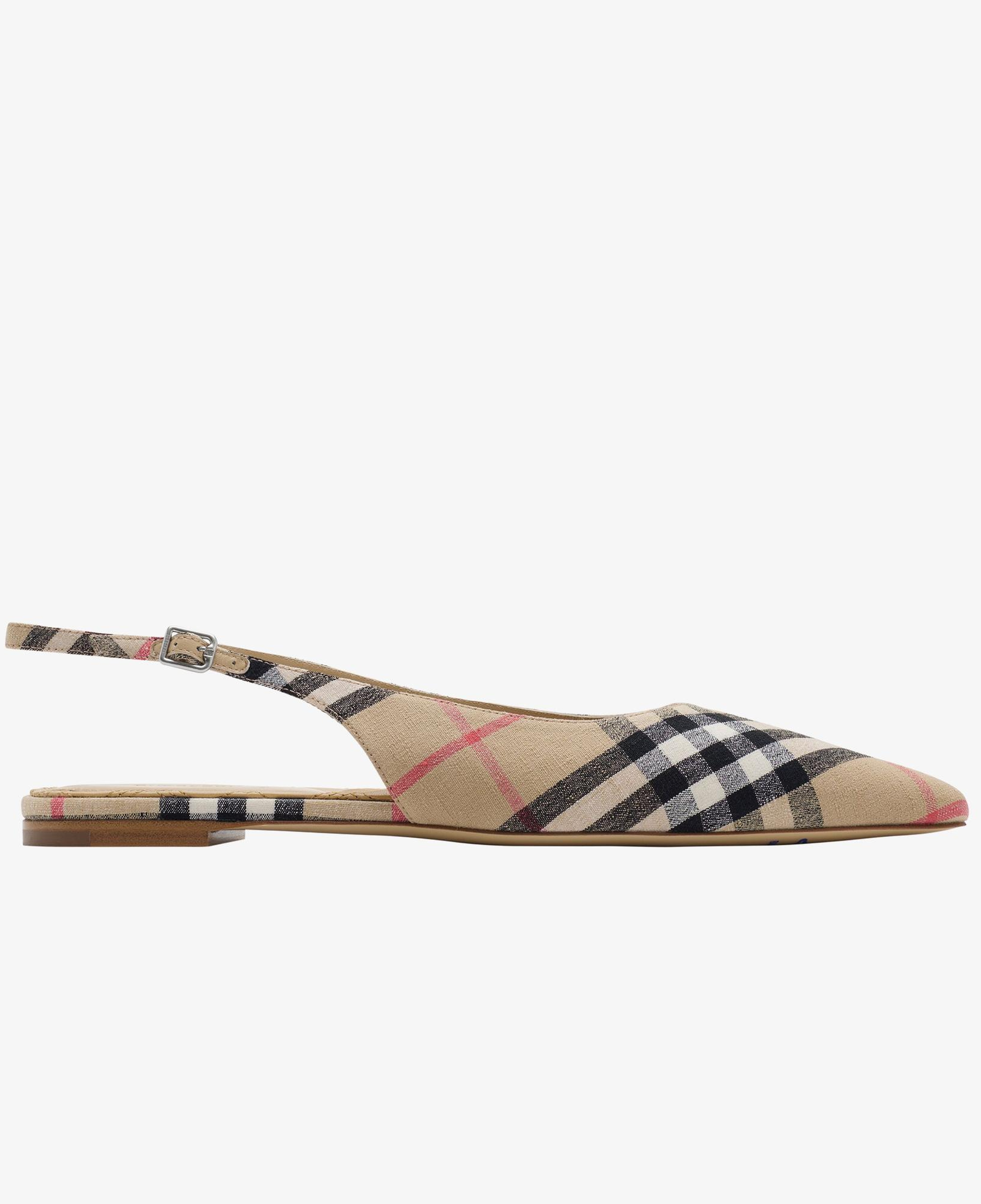 Burberry Check Dame Kadın Bej Keten Günlük Ayakkabı