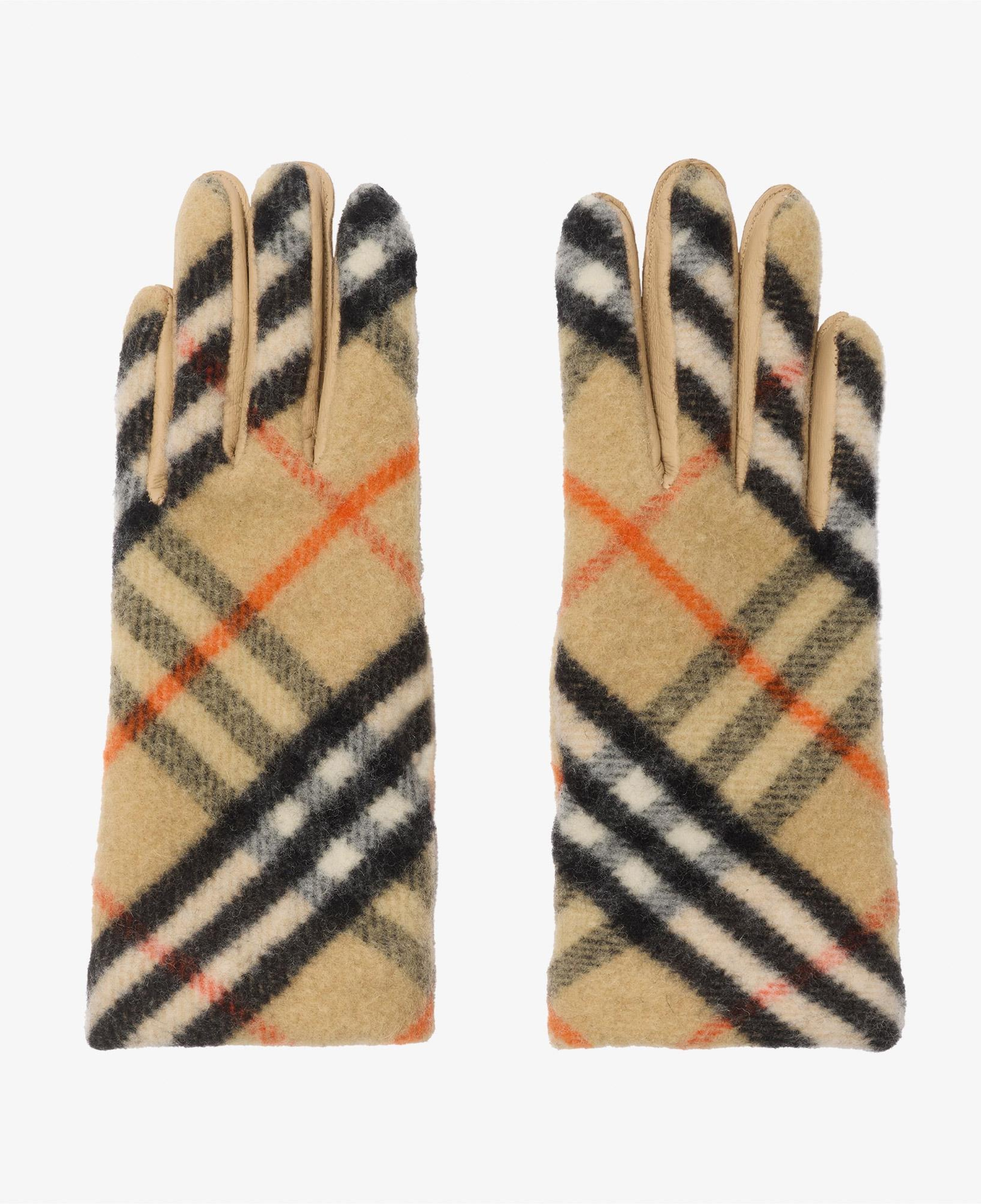 Burberry Bias Wool Kadın Bej Eldiven