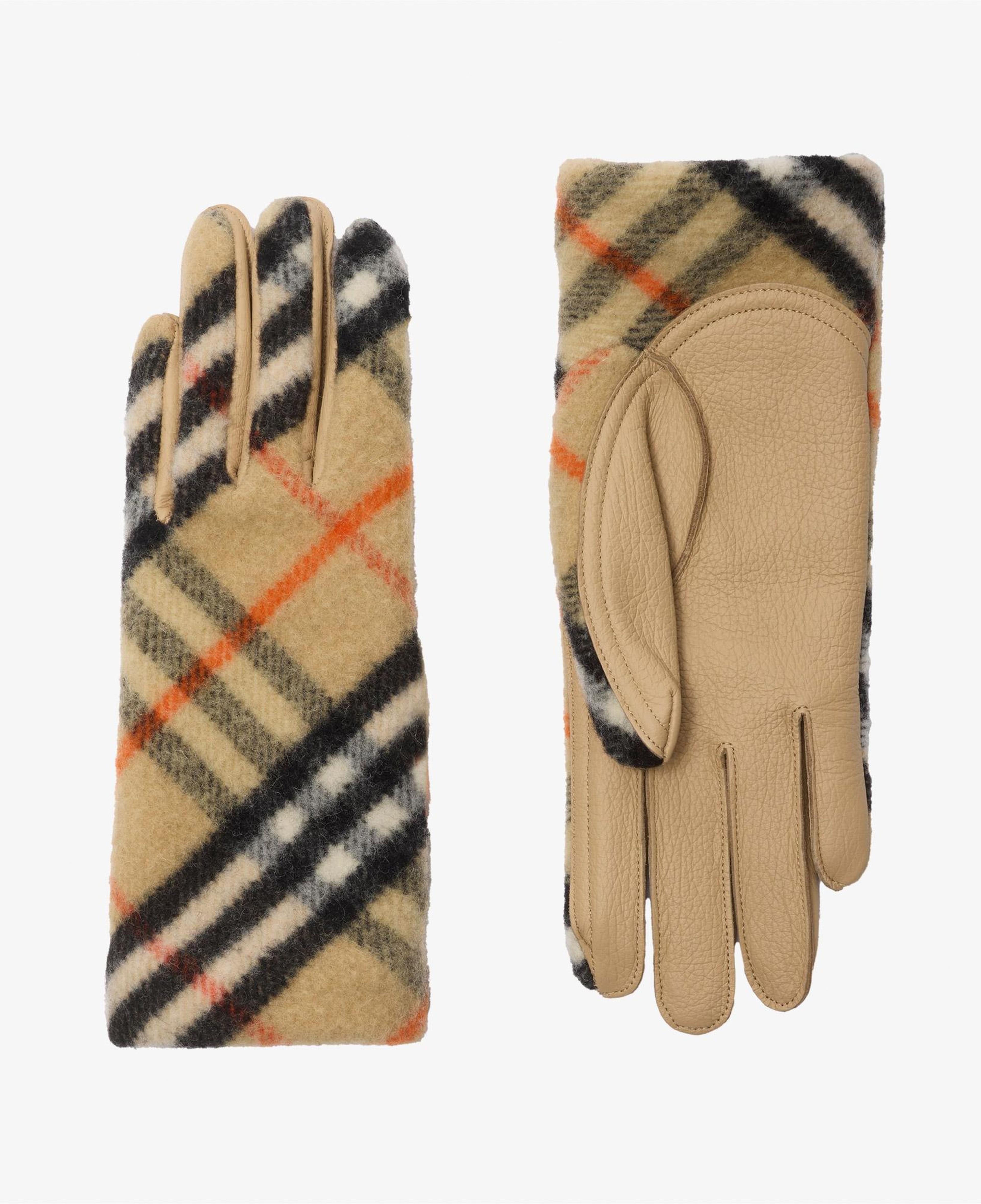 Burberry Bias Wool Kadın Bej Eldiven