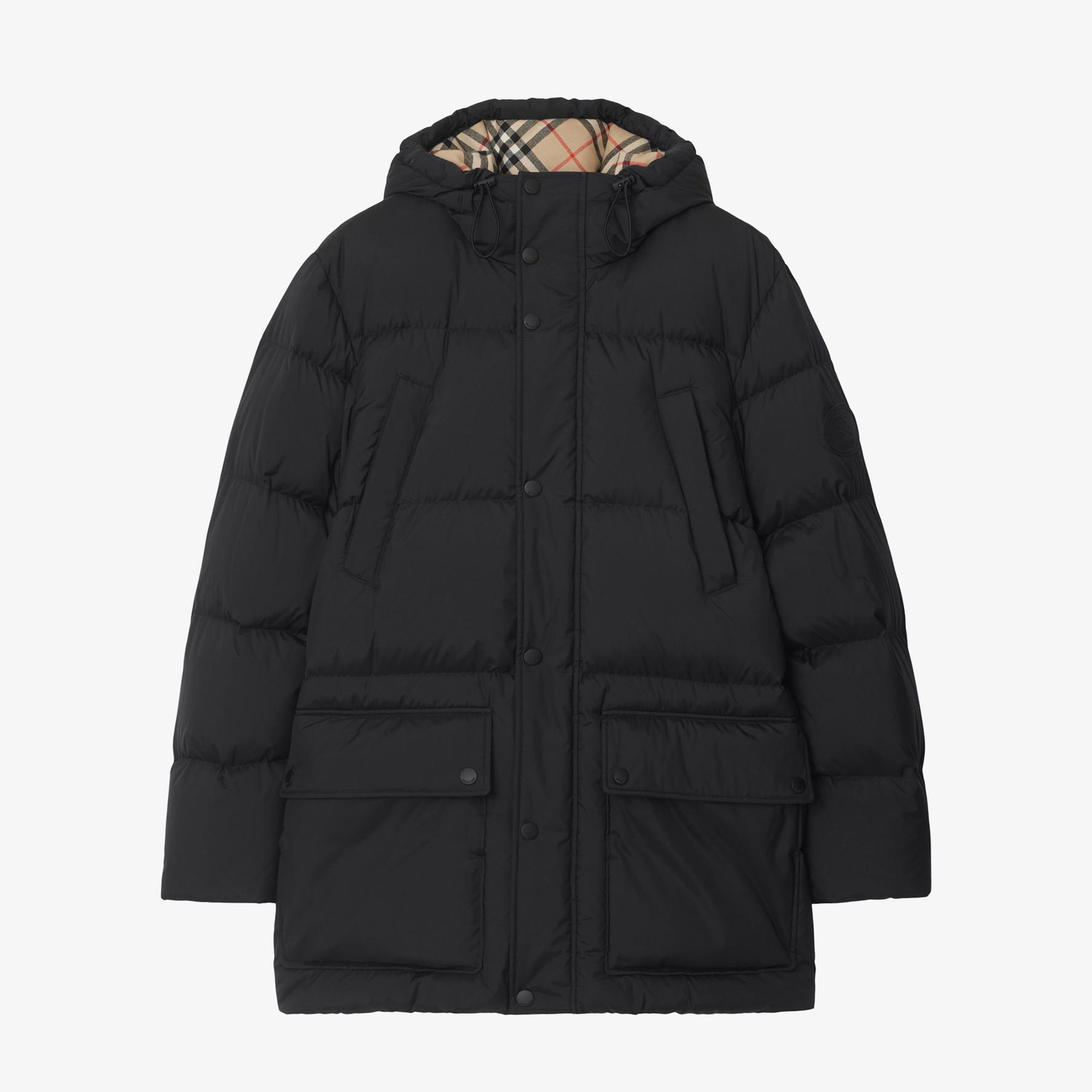 Burberry Burford Erkek Siyah Mont