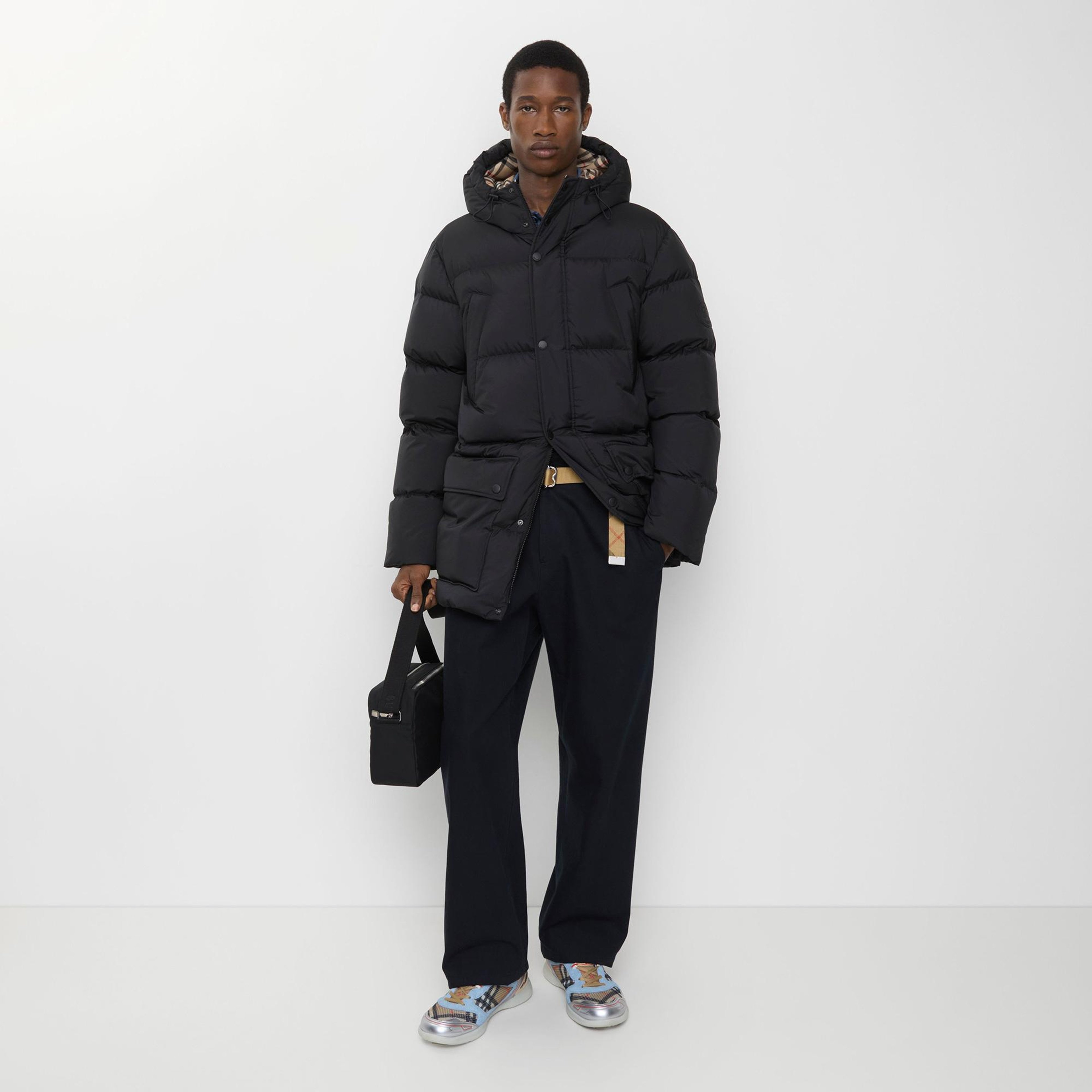 Burberry Burford Erkek Siyah Mont