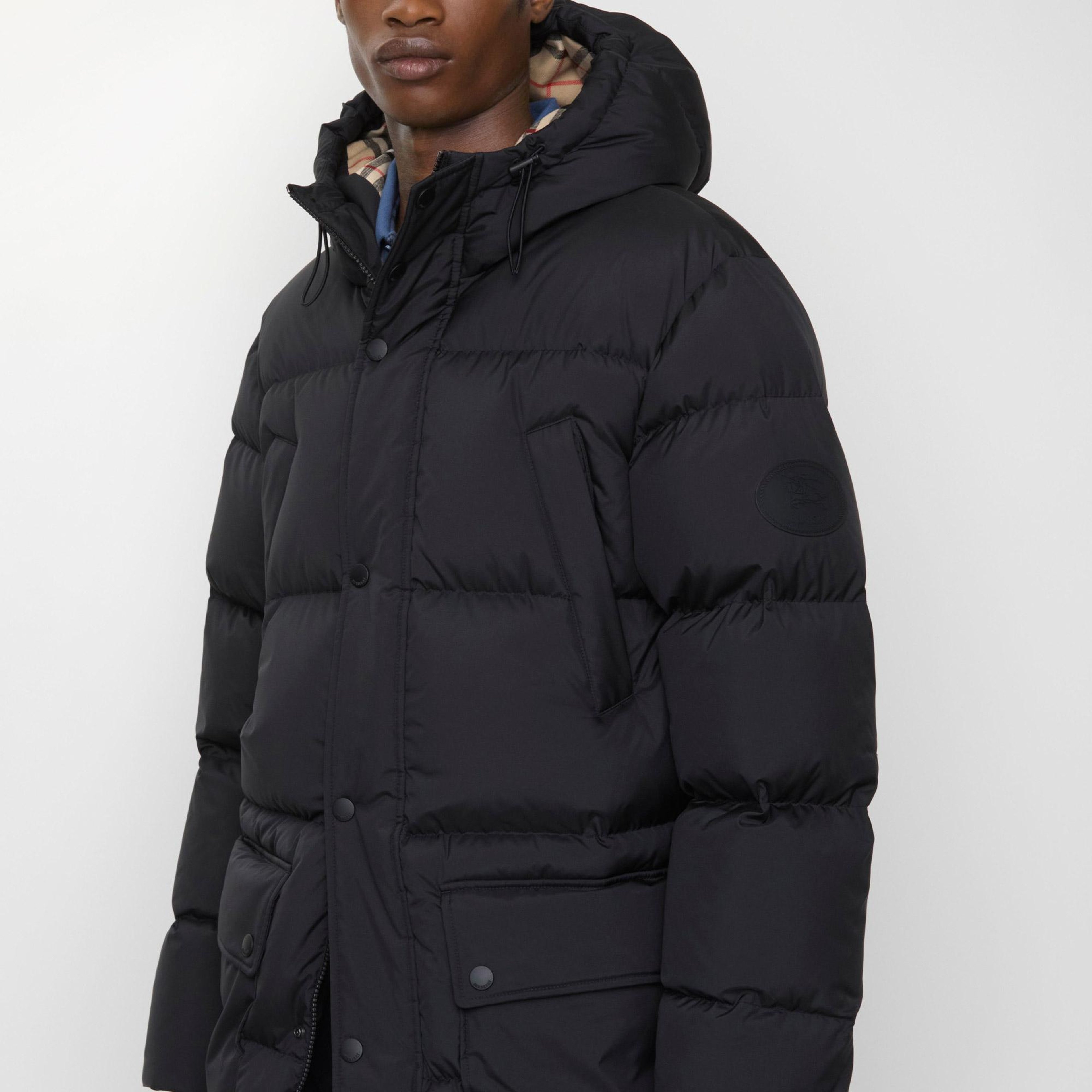 Burberry Burford Erkek Siyah Mont