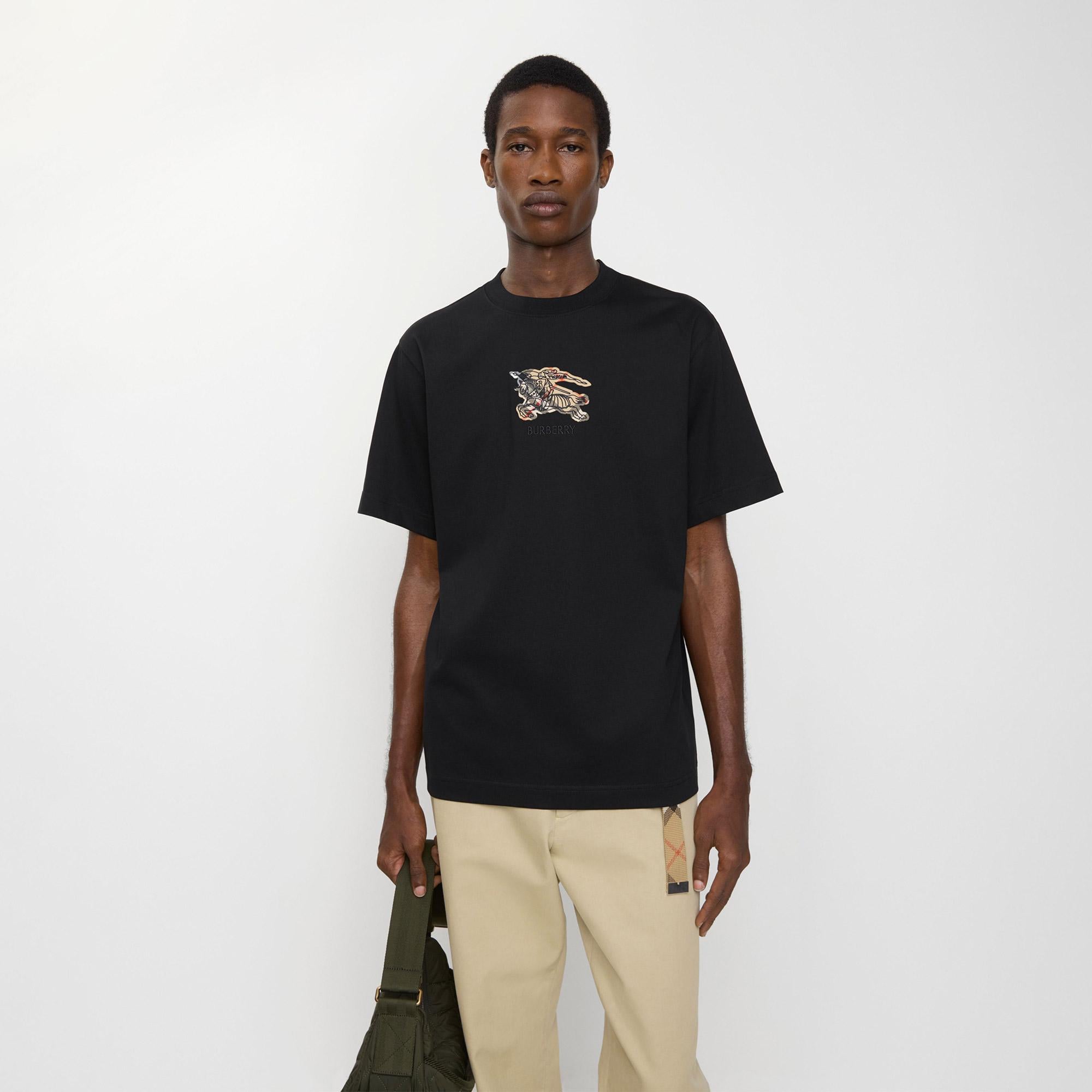 Burberry Seth Erkek Siyah T-Shirt