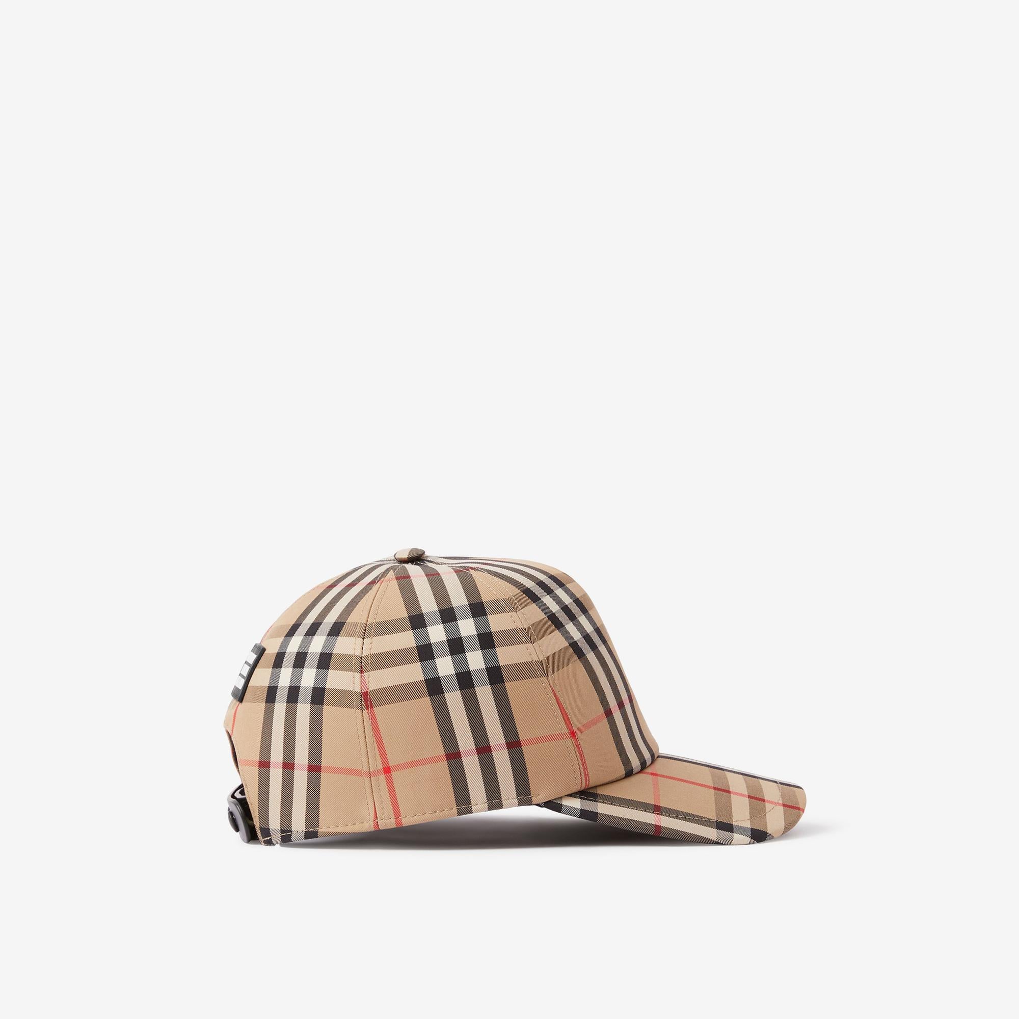 Burberry Trucker Logo Appliqu Vintage Kadın Bej Şapka