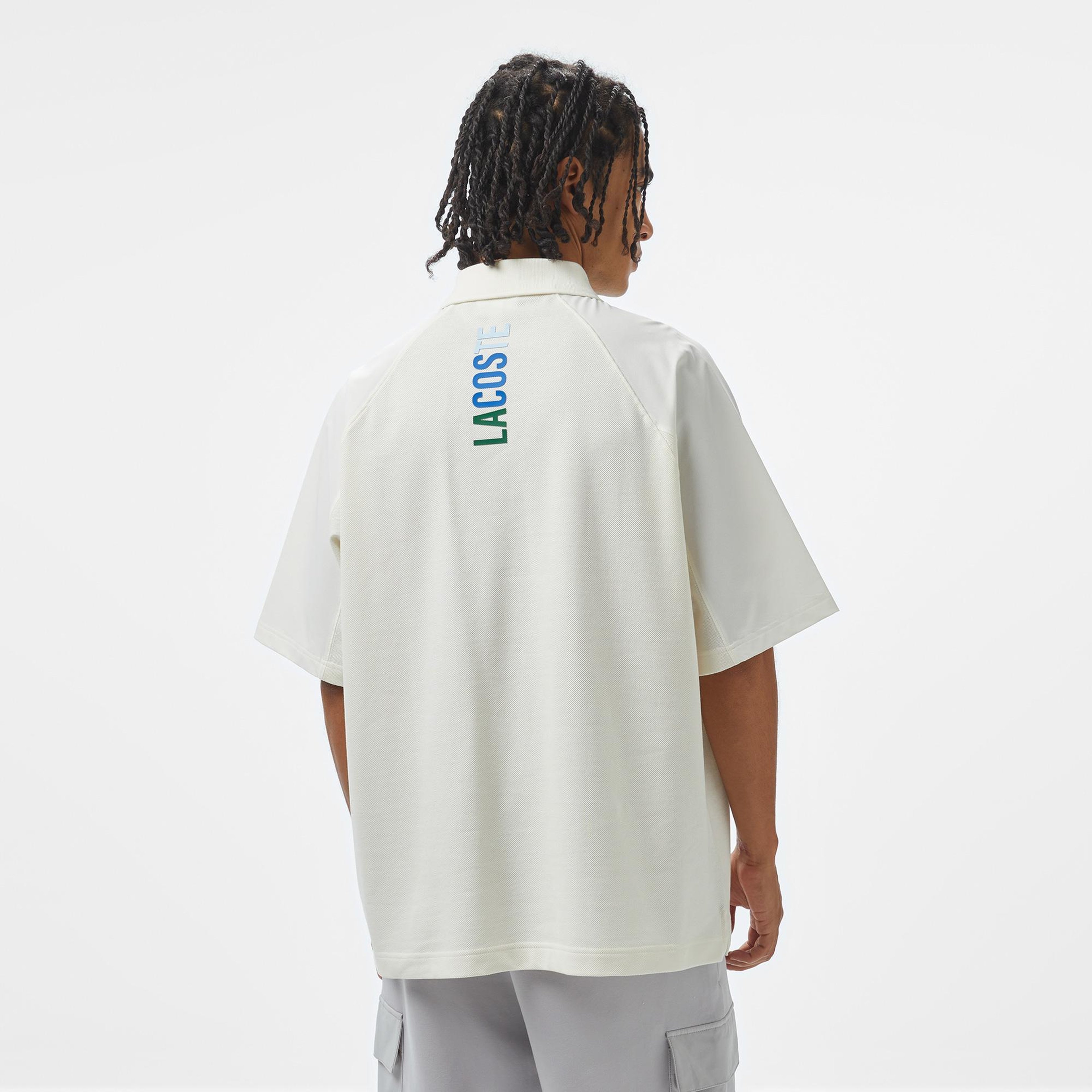 Lacoste House of SuperStep x Lacoste Erkek Beyaz Polo