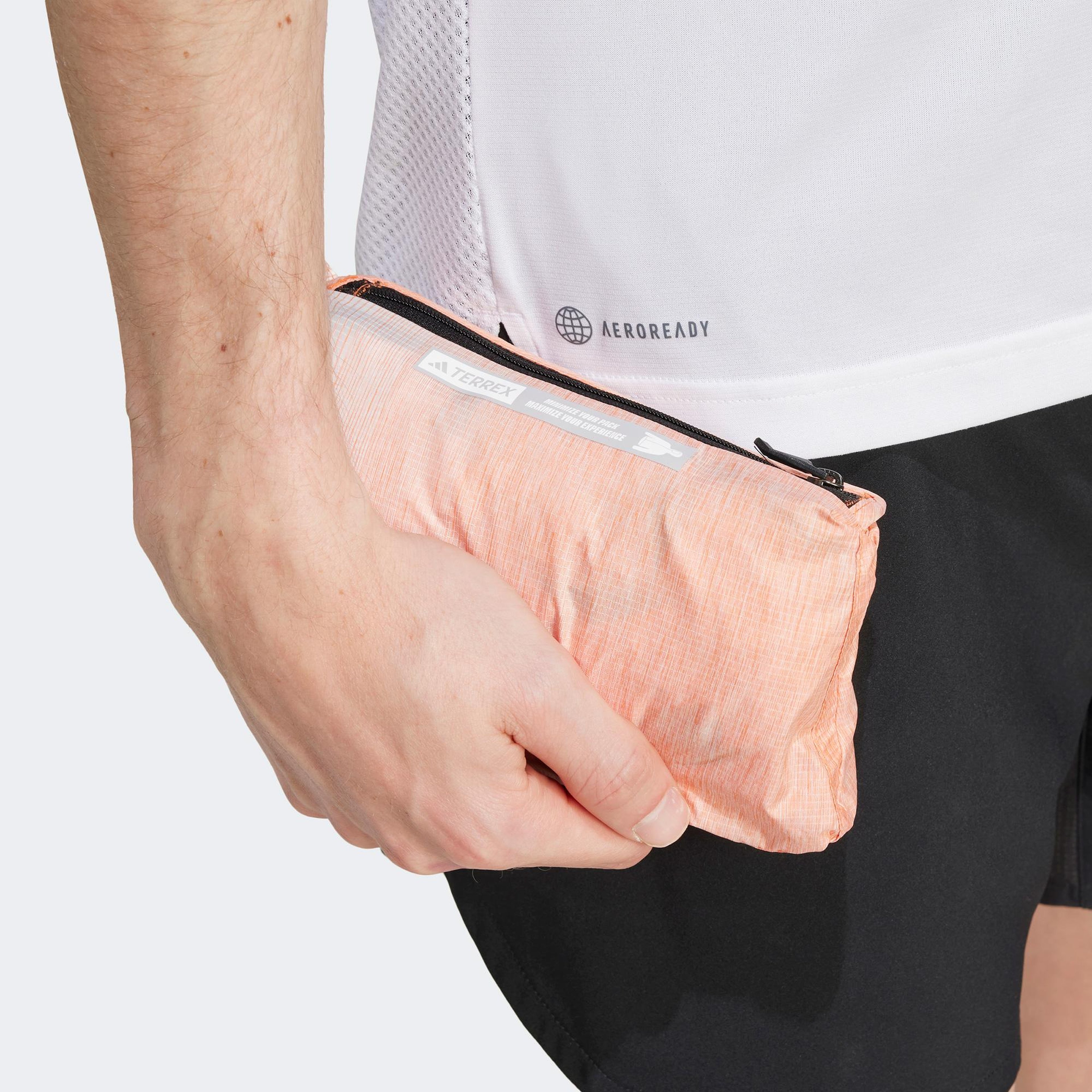 adidas Terrex Xperior Light Windweave Erkek Turuncu Koşu Rüzgarlık