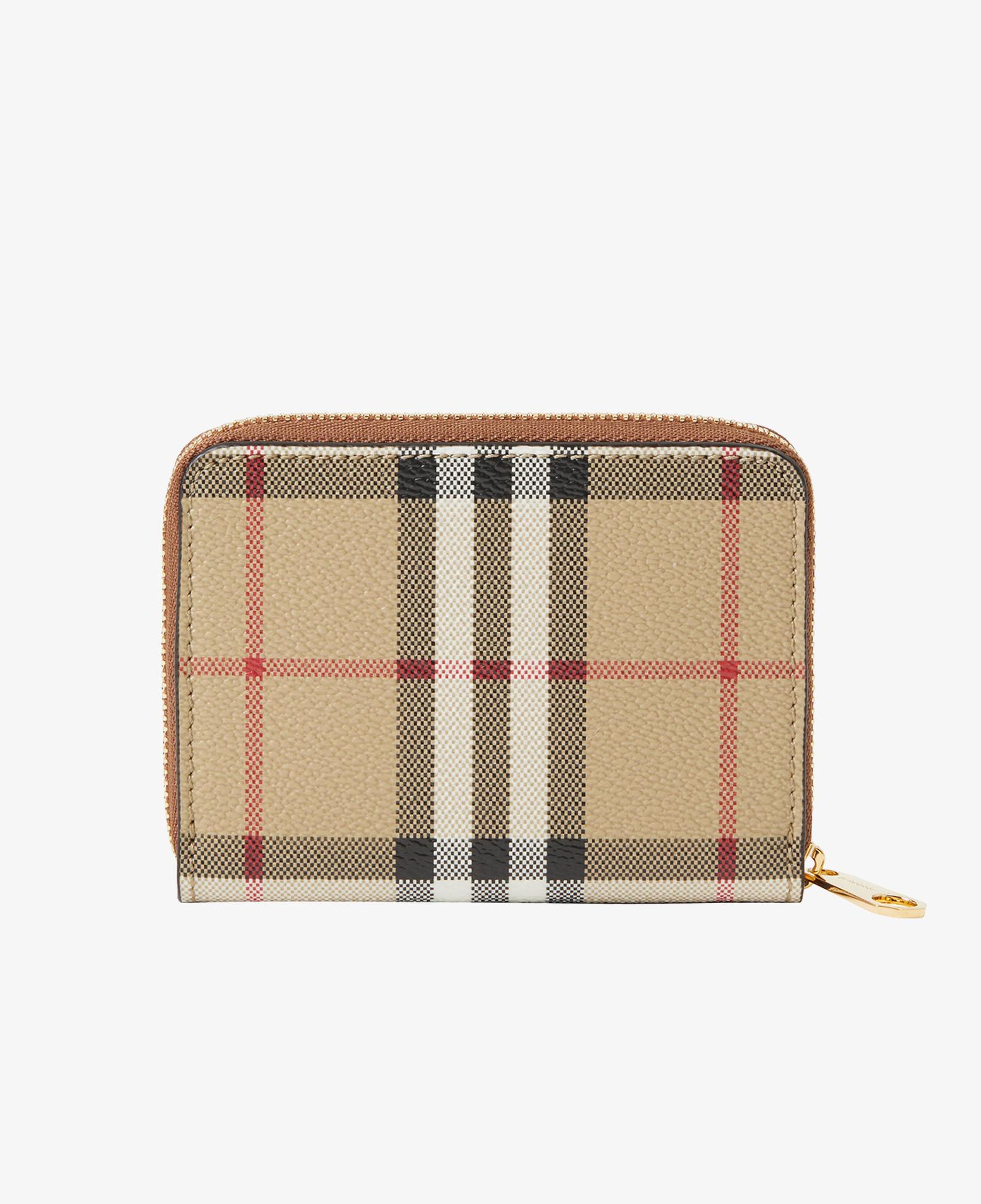 Burberry Small Check Zip Kadın Kahverengi Cüzdan
