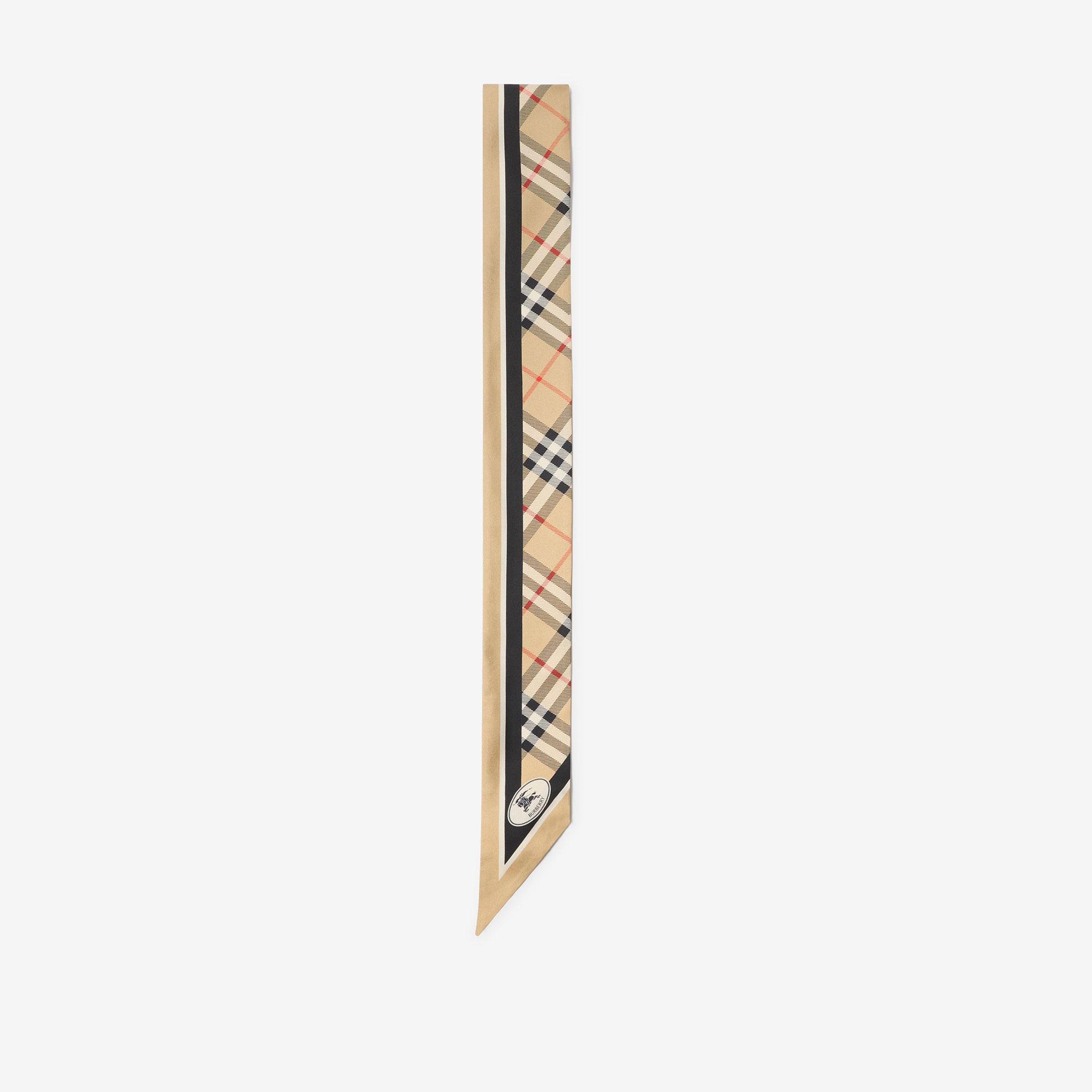 Burberry Check Border Kadın Bej Eşarp