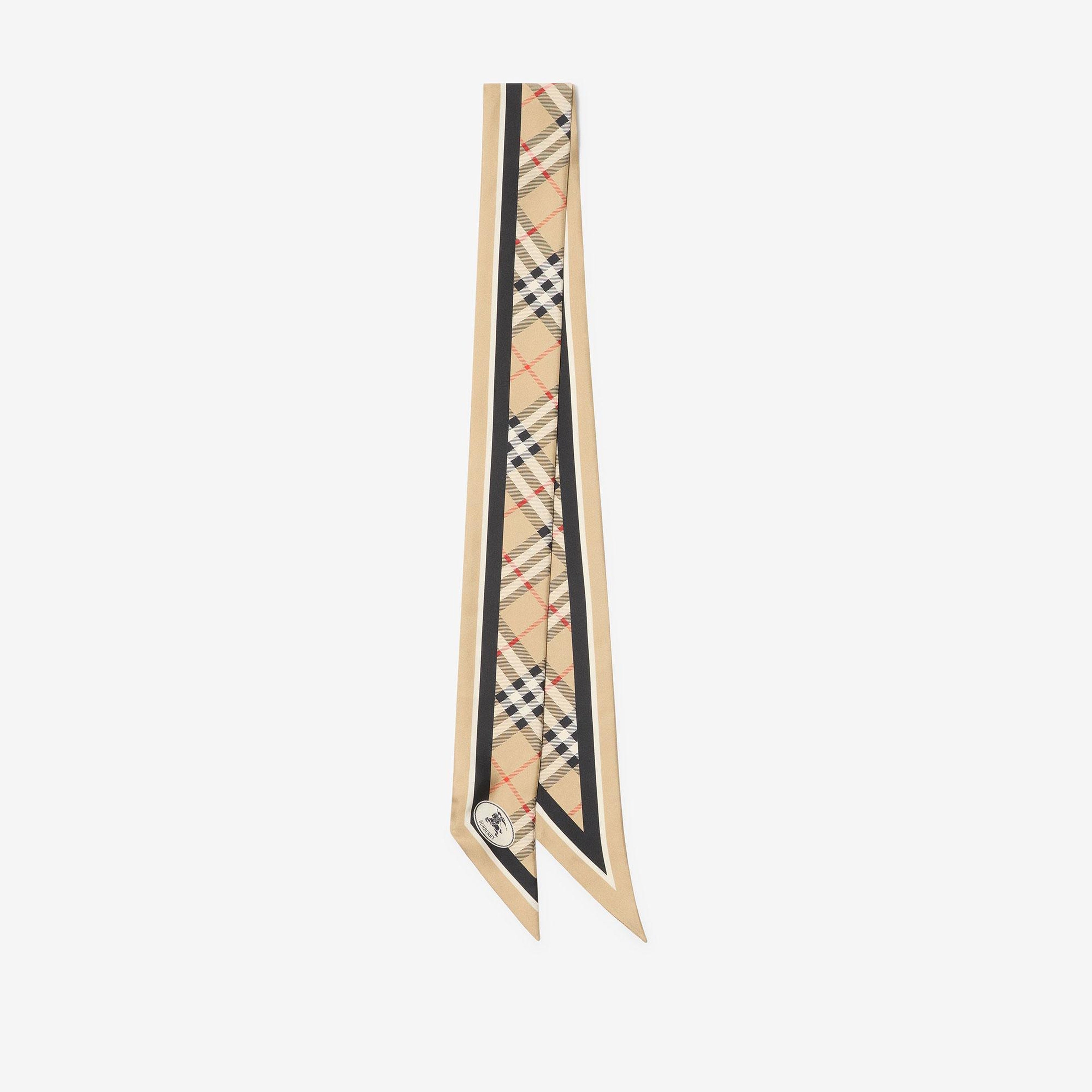 Burberry Check Border Kadın Bej Eşarp