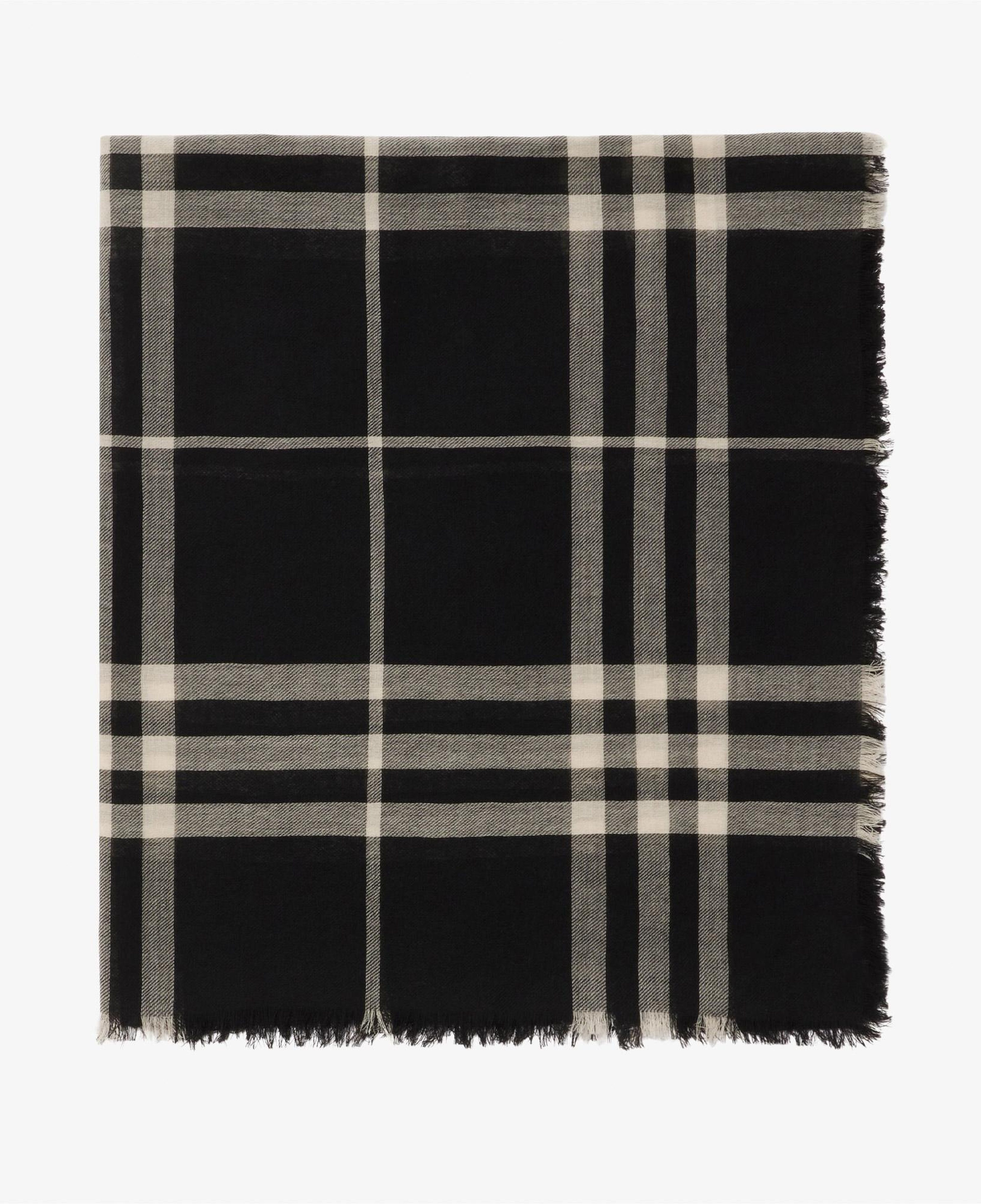 Burberry Check Yün Kadın Siyah Atkı