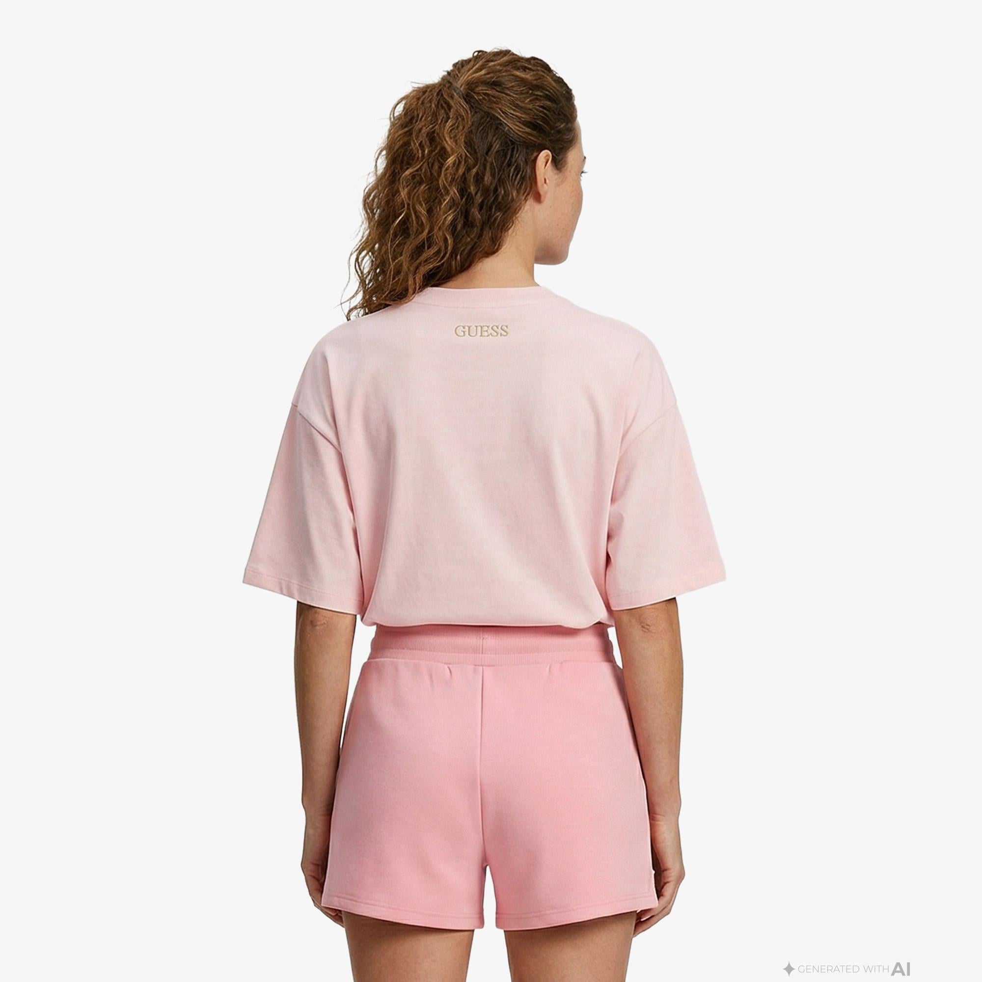 Guess Nat Aktif Scuba Regular Fit Kadın Pembe Şort