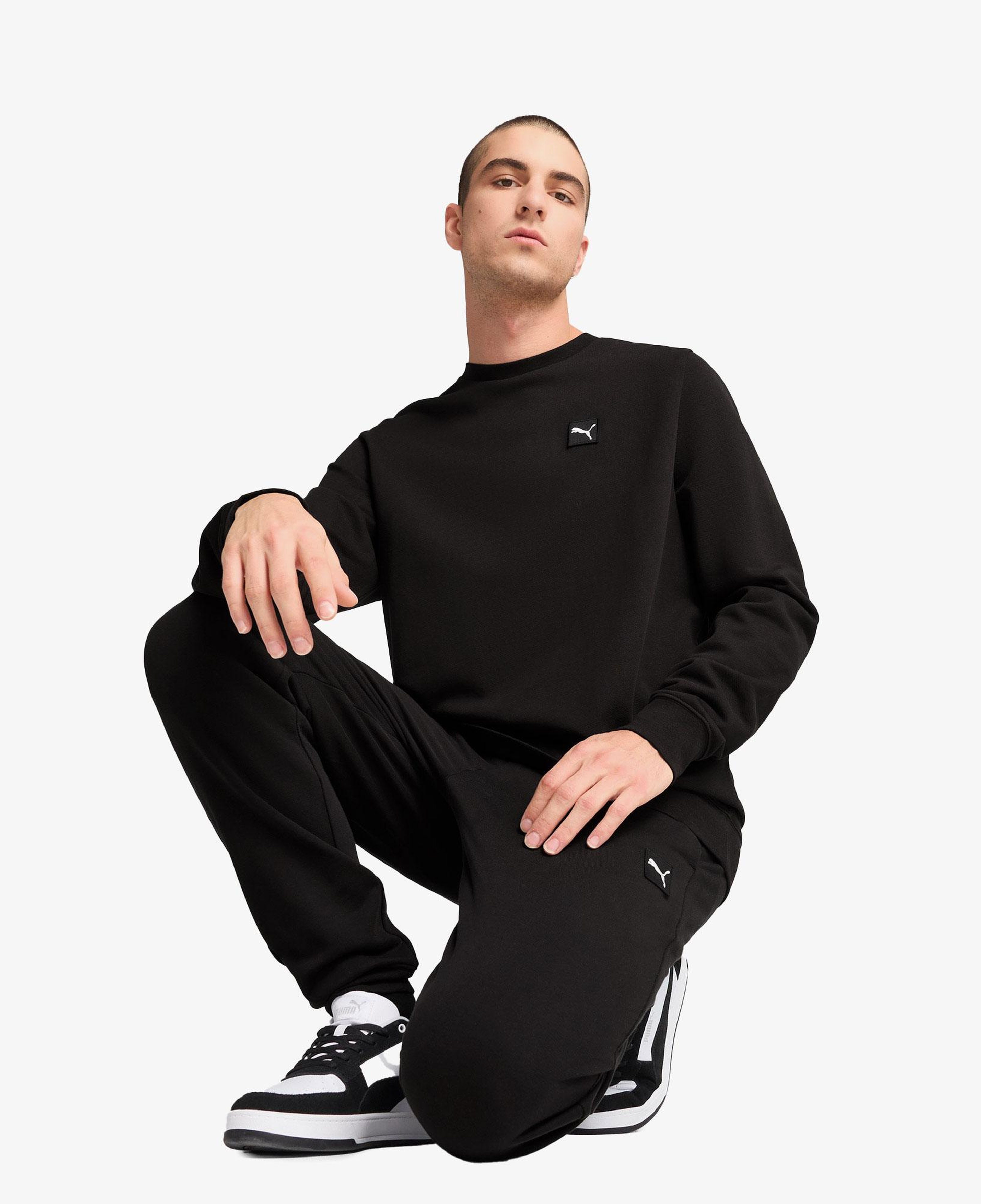 Puma Essentials Elevated Erkek Siyah Uzun Kollu Tişört