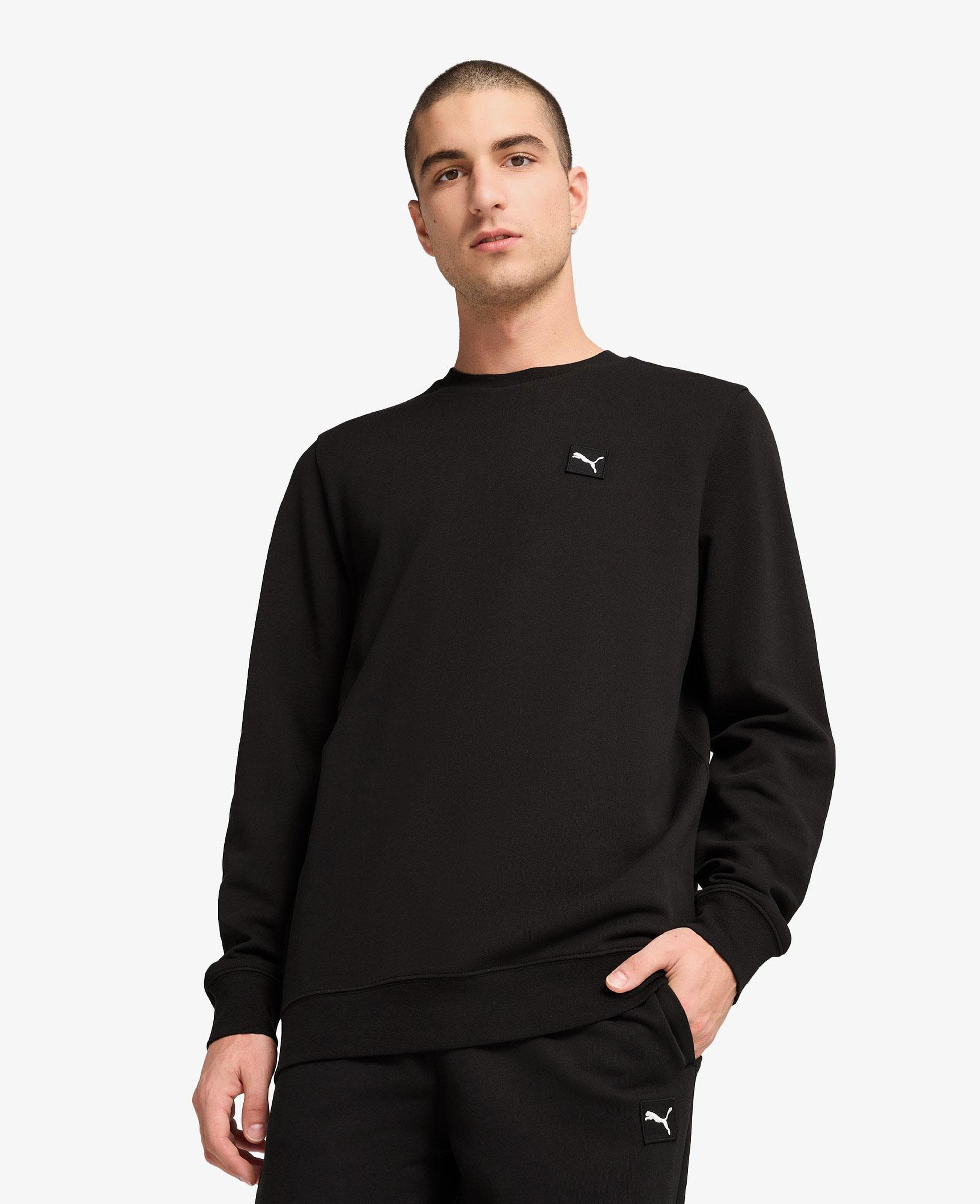 Puma Essentials Elevated Erkek Siyah Uzun Kollu Tişört