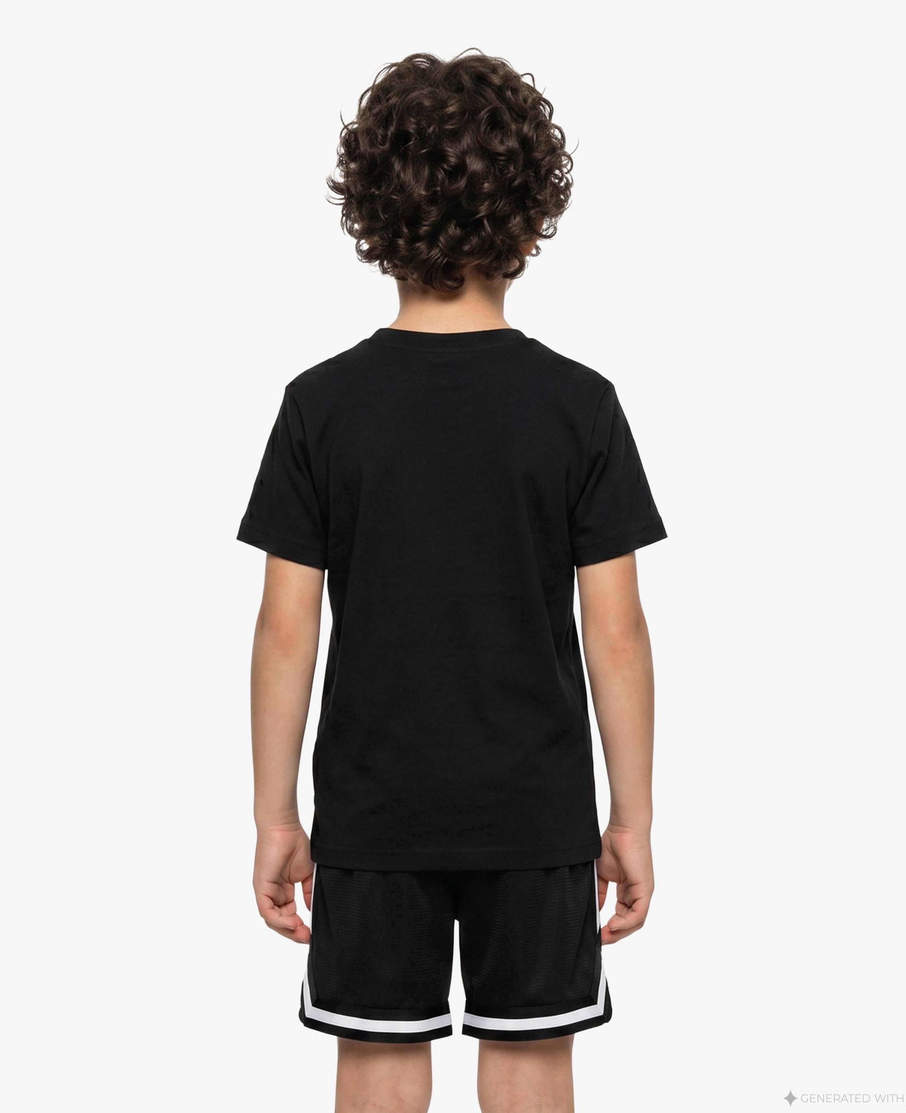 Jordan Jumpman Swoosh Intersectio Erkek Çocuk Siyah T-Shirt