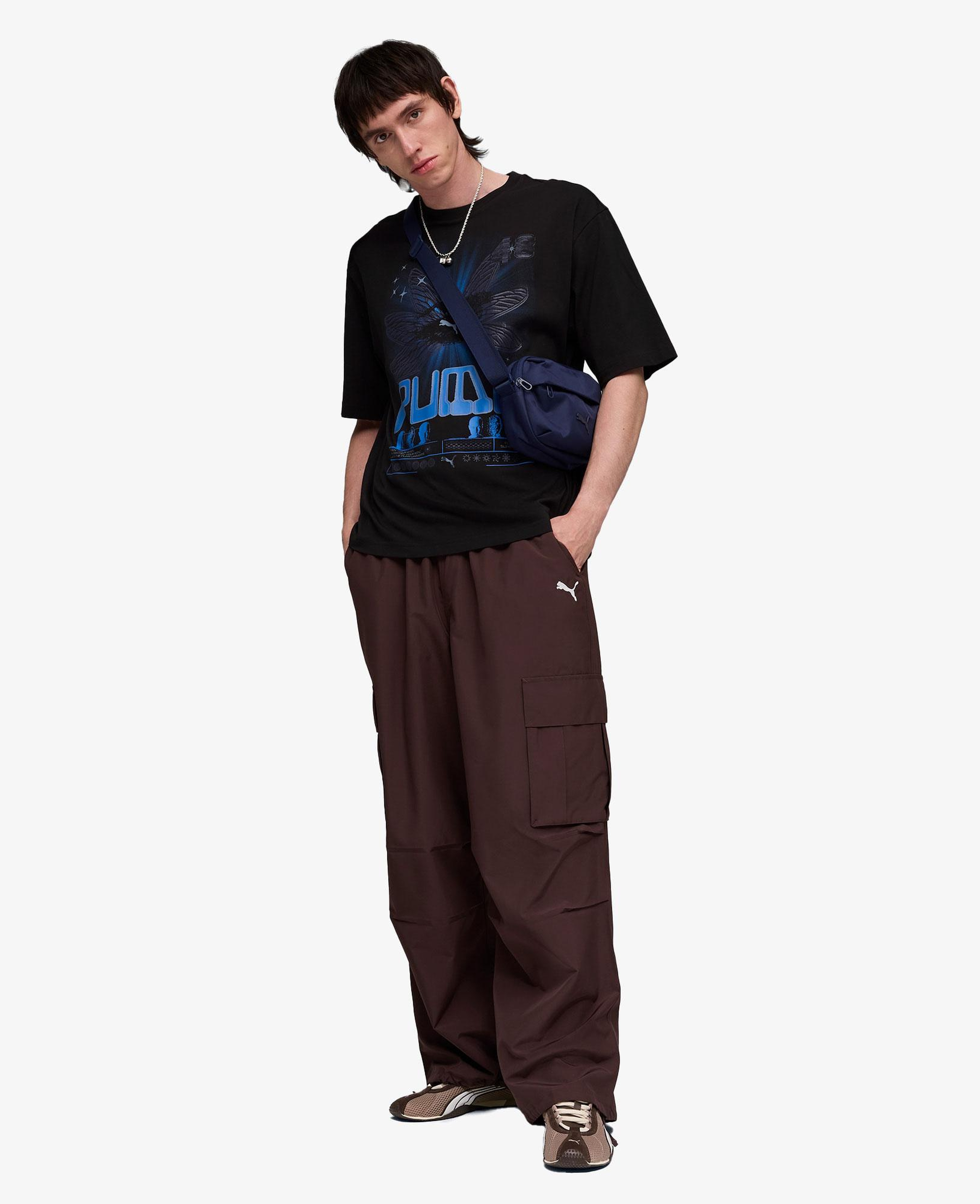 Puma Graphic  Erkek Siyah T-Shirt