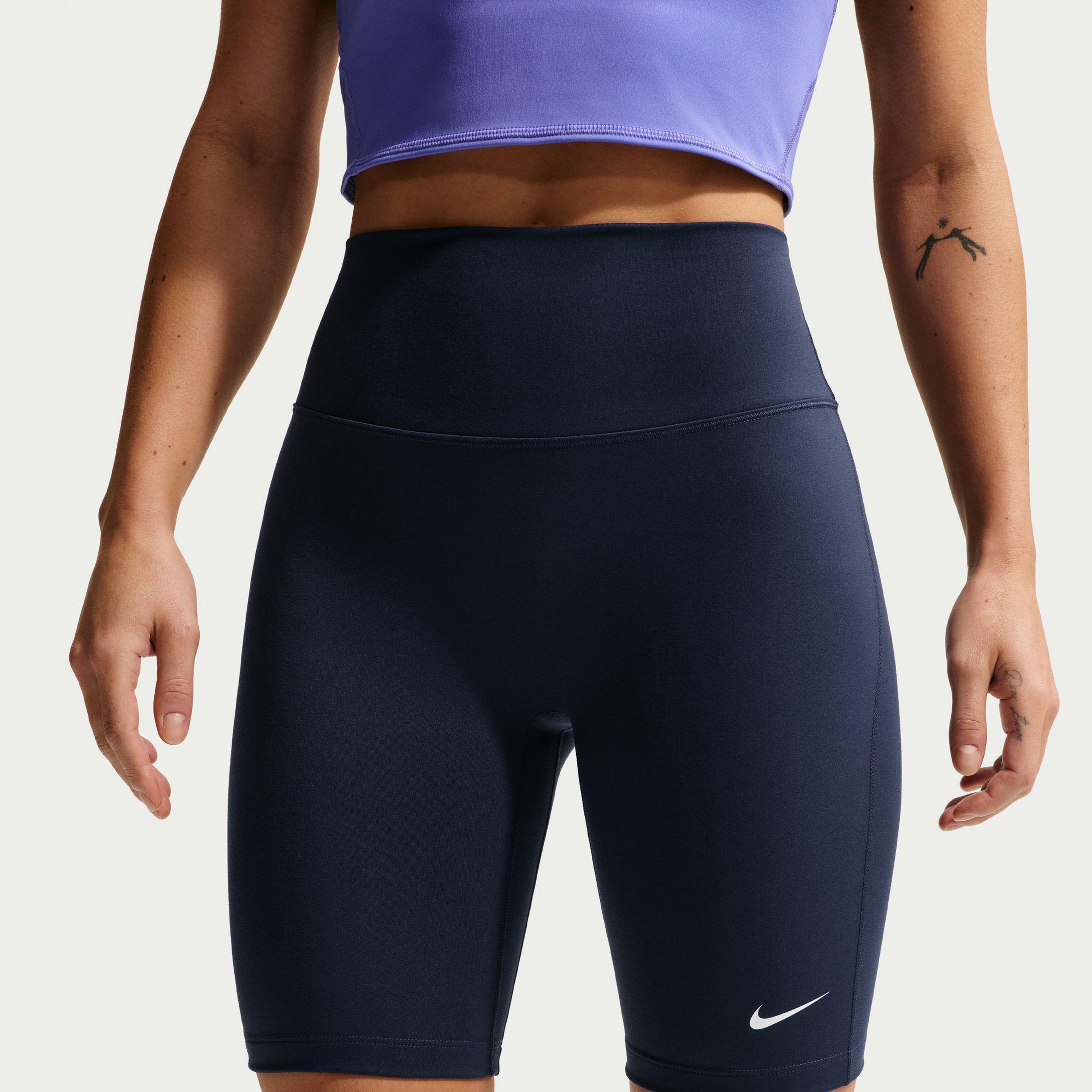 Nike Dri-Fit One High Rise 20 cm Kadın Lacivert Kısa Tayt