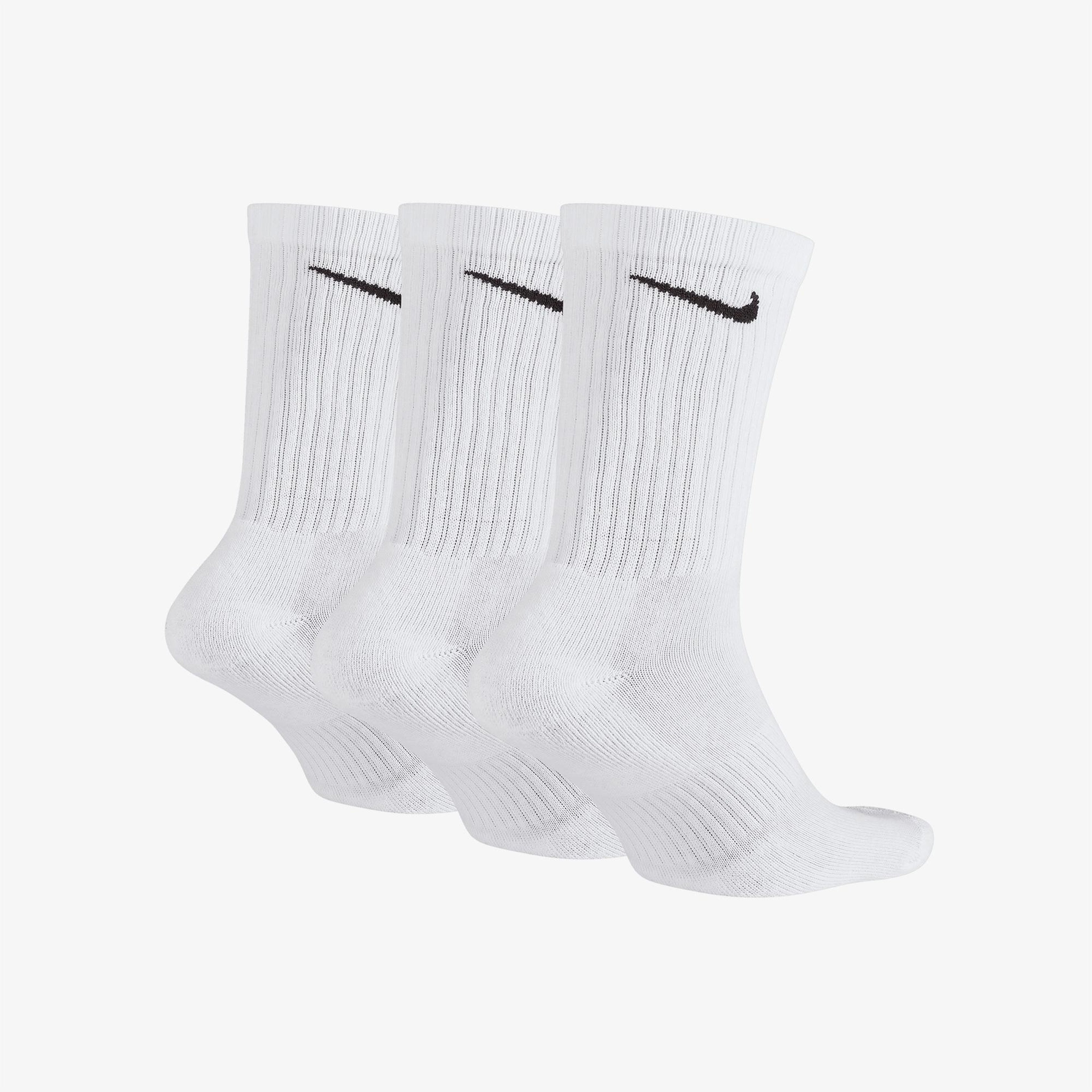 Nike Everyday Cushioned 3'lü Unisex Beyaz Çorap