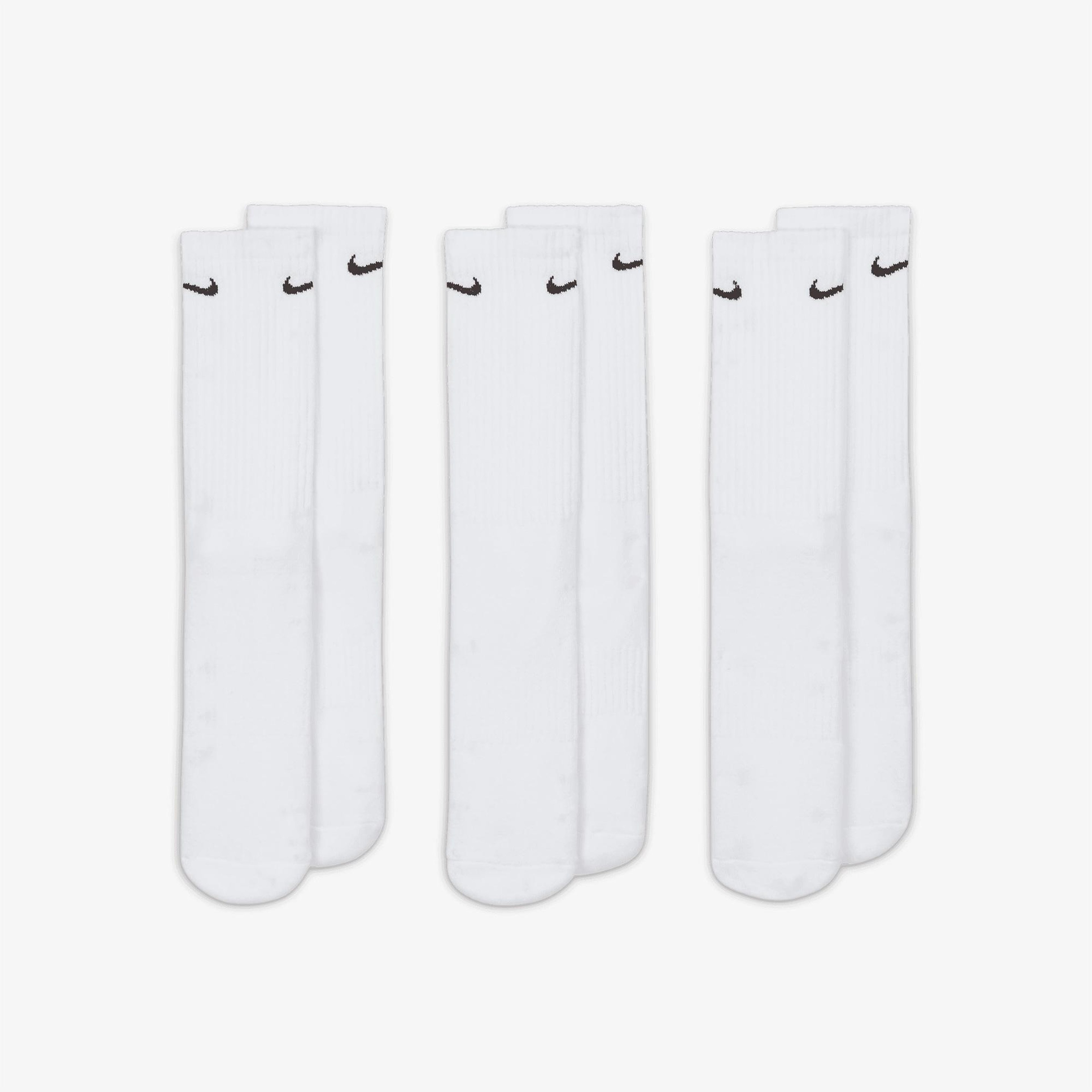 Nike Everyday Cushioned 3'lü Unisex Beyaz Çorap
