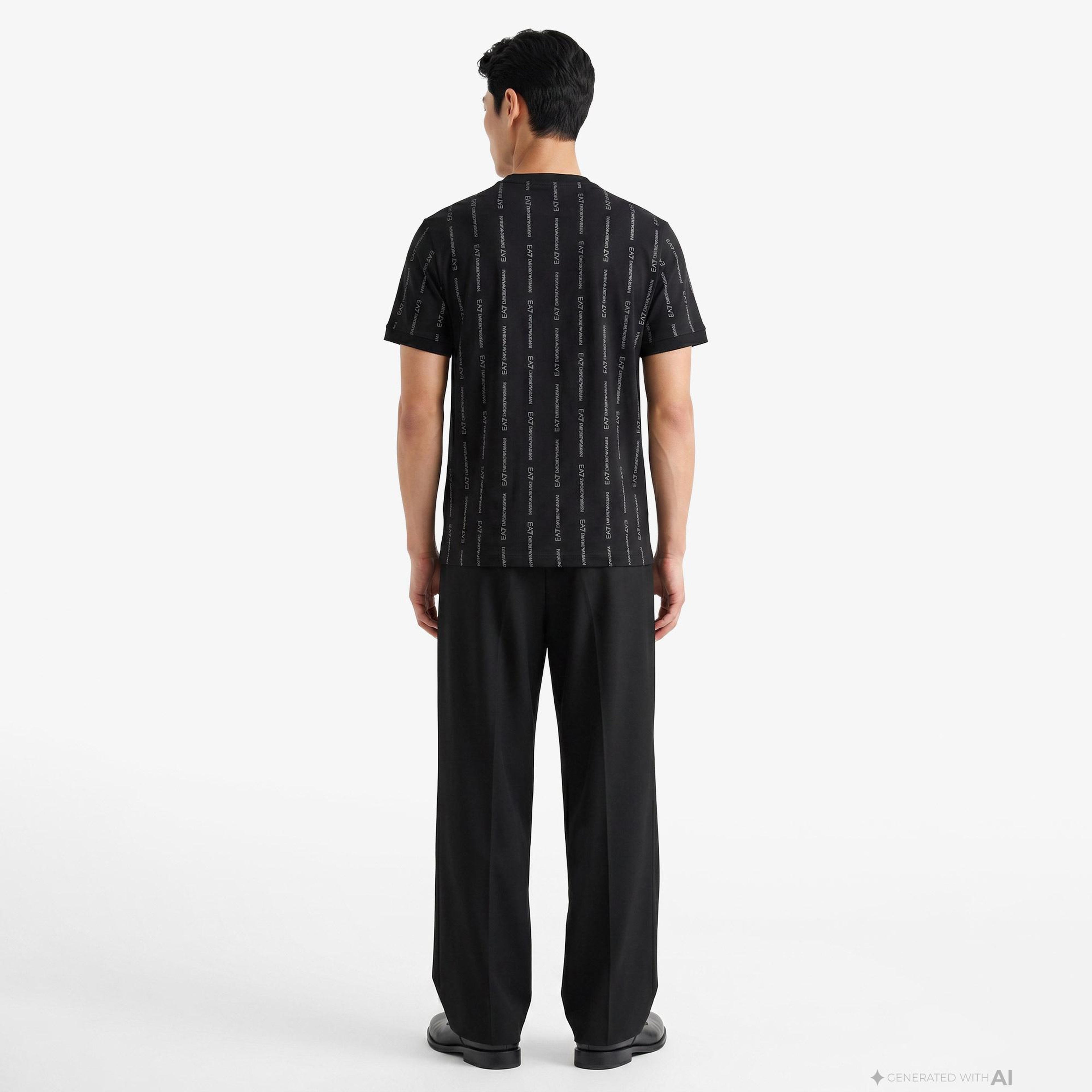 EA7 Erkek Siyah T-Shirt