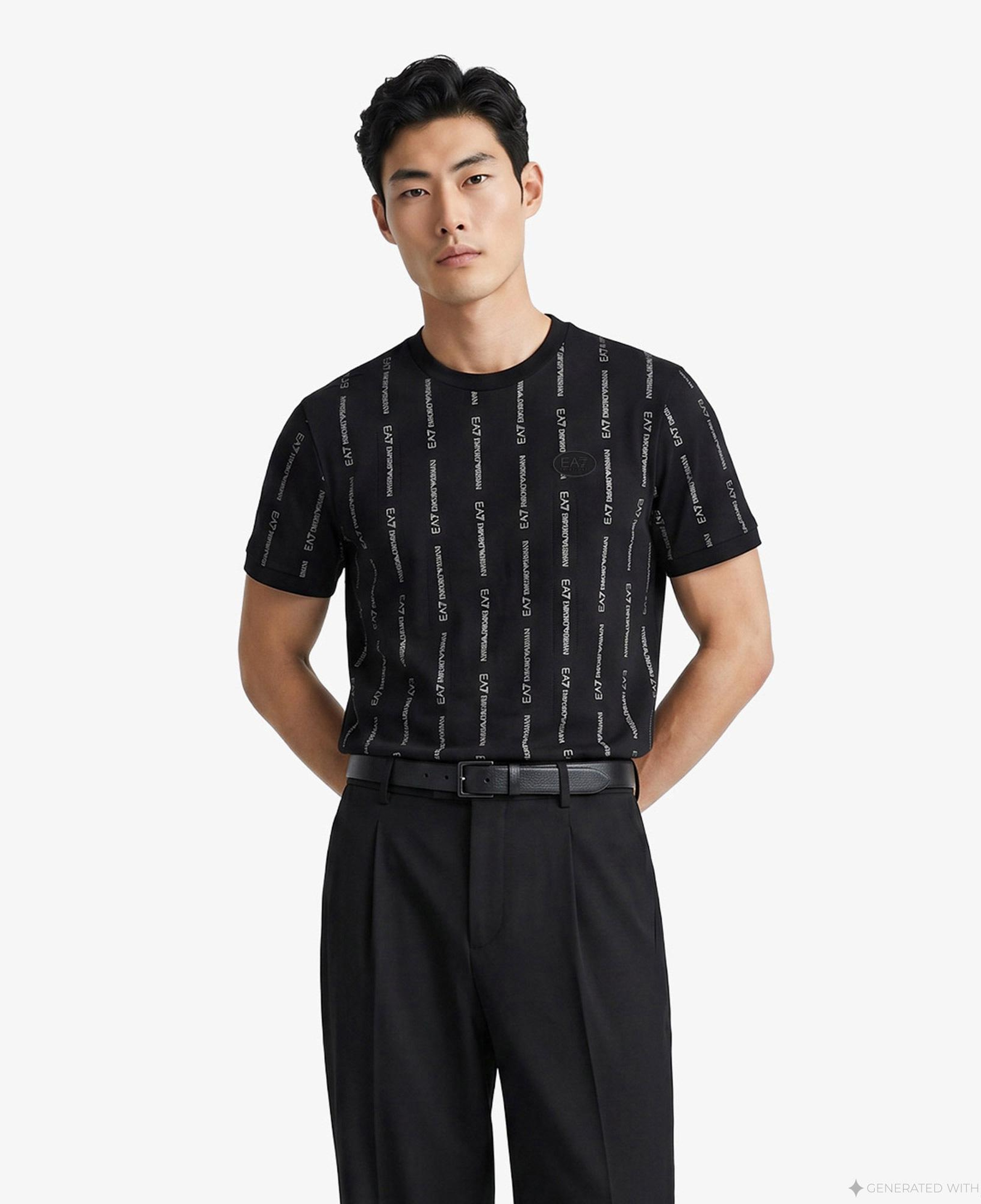 EA7 Erkek Siyah T-Shirt