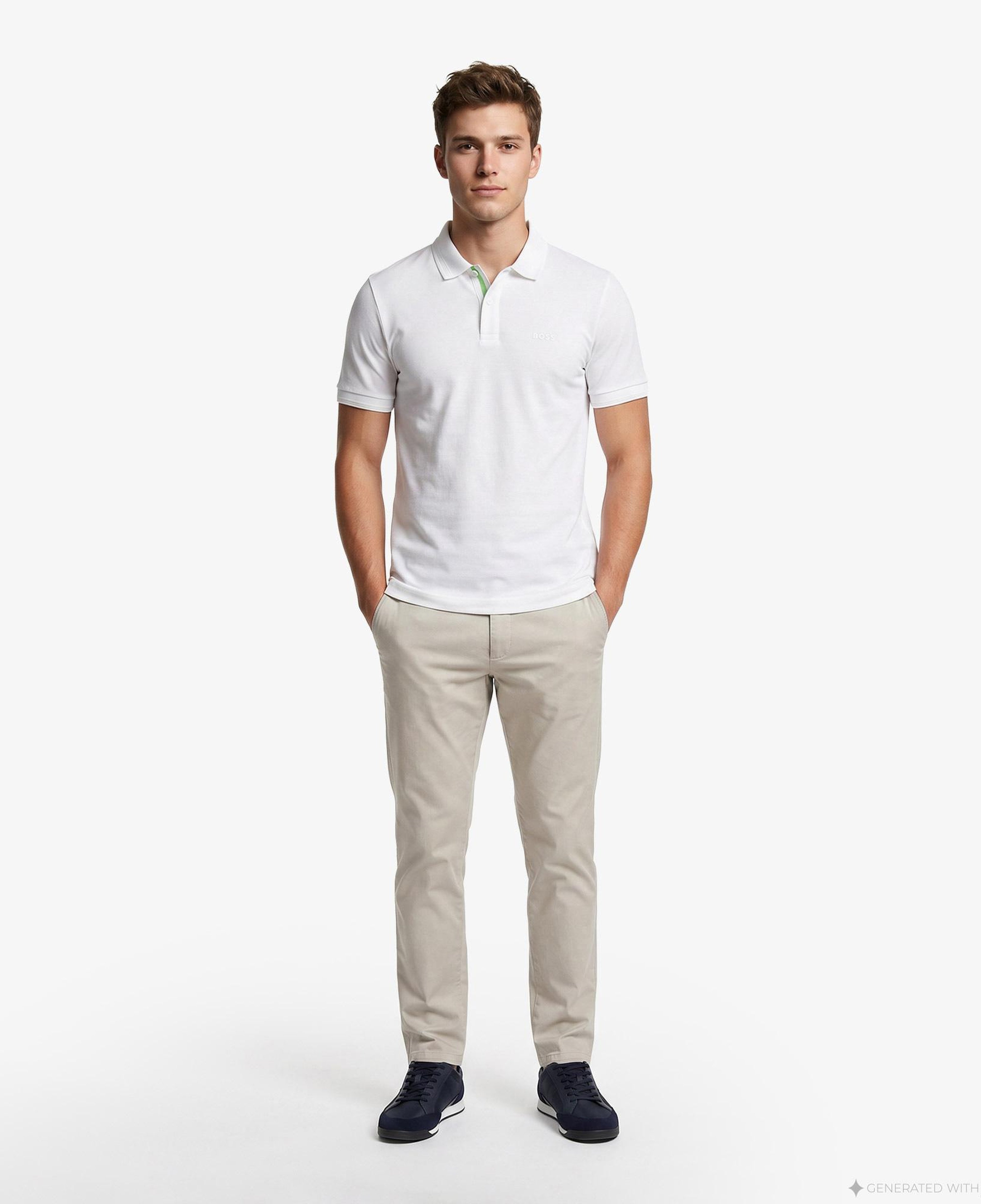 Boss Pio Erkek Beyaz Polo