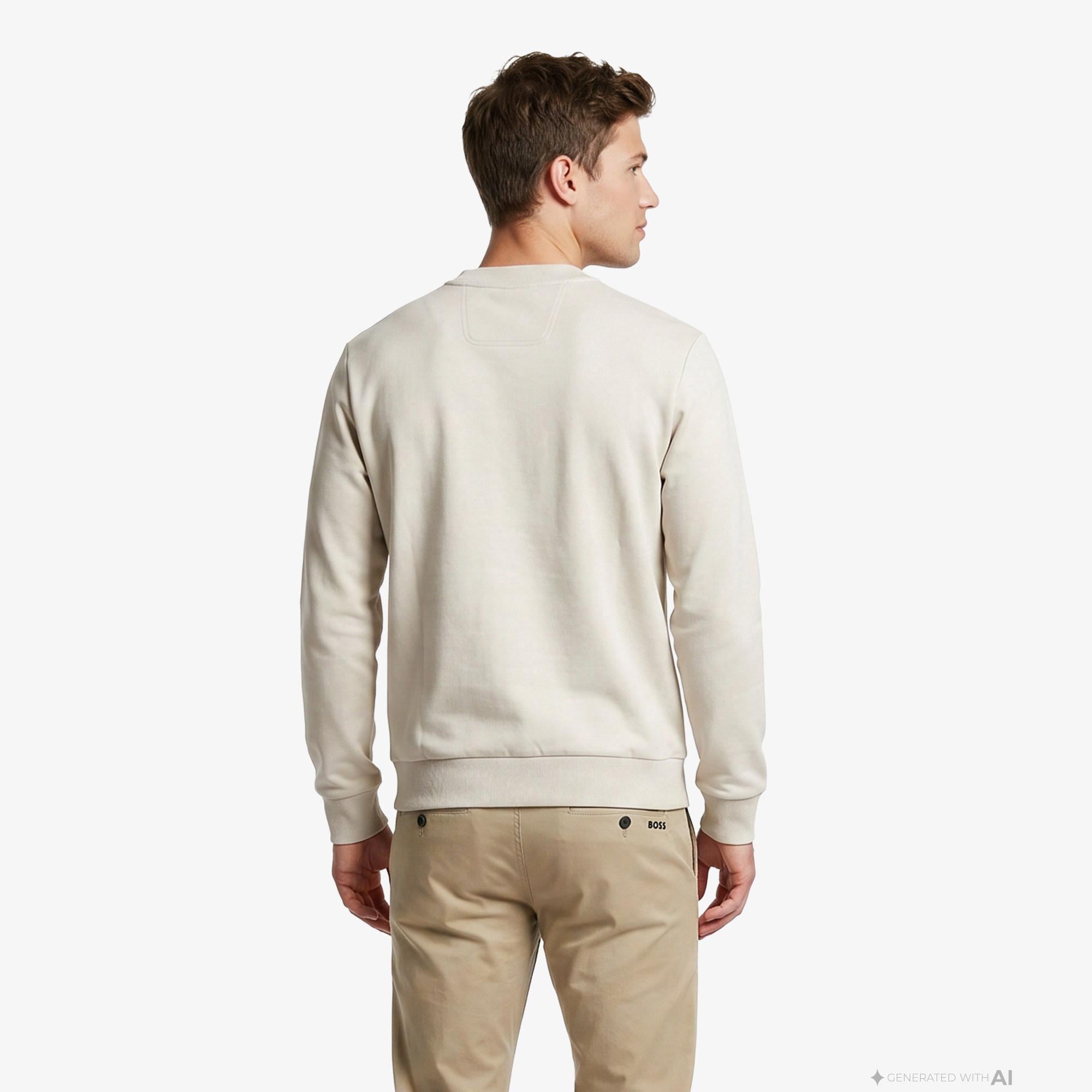 Boss Salbo Erkek Bej Sweatshirt