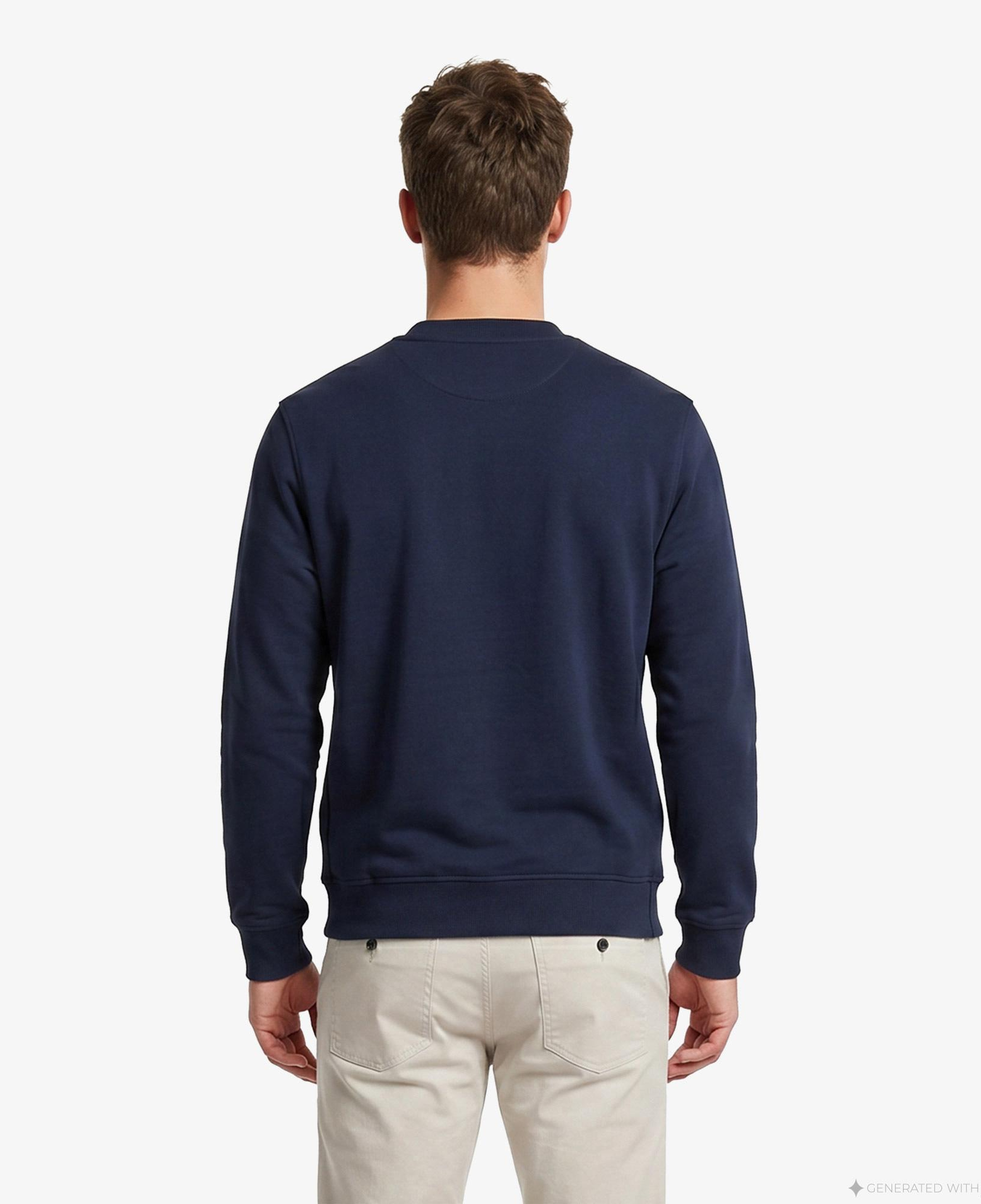 Boss We Small Crew Erkek Mavi Sweatshirt