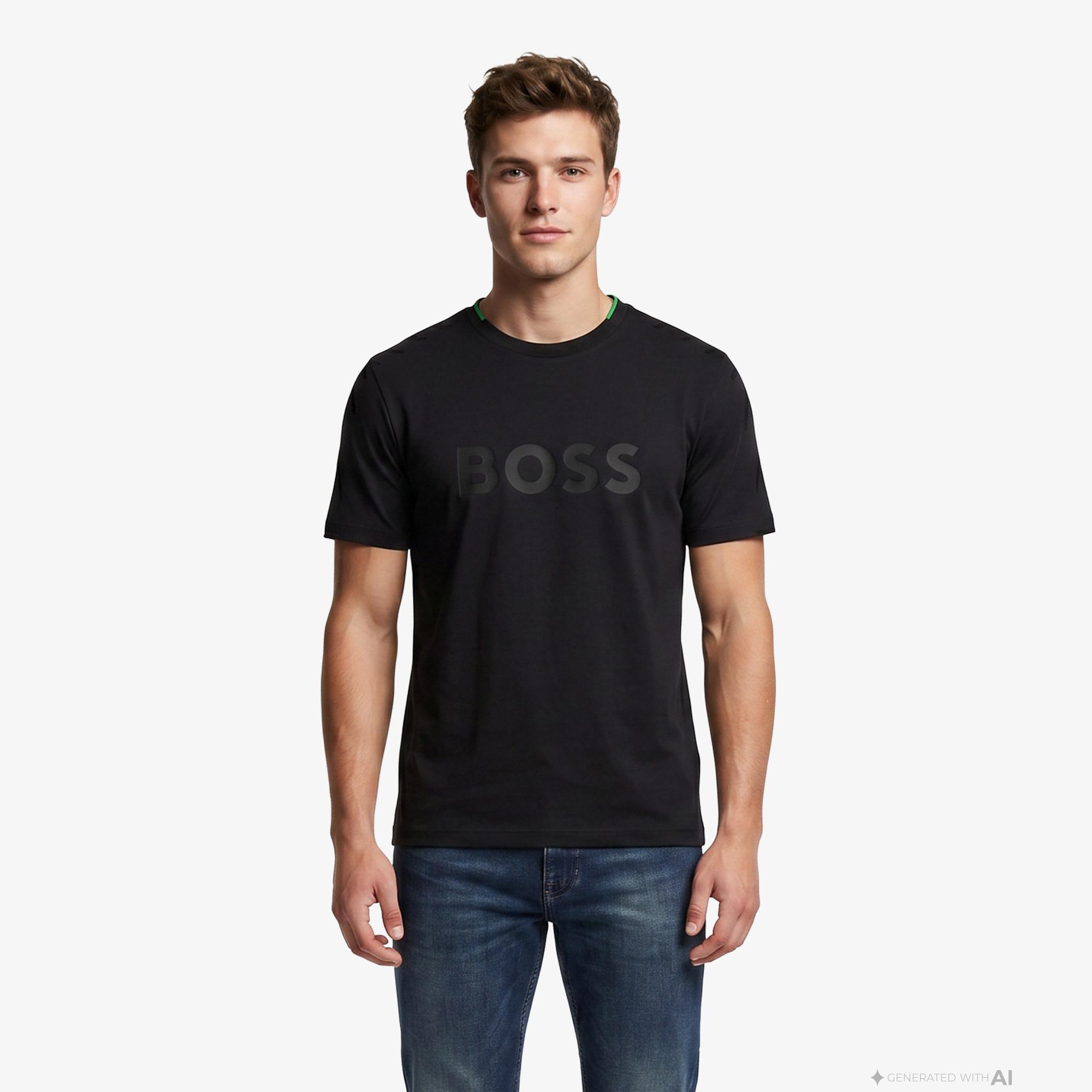 Boss Iconic Logo Erkek Siyah T-Shirt