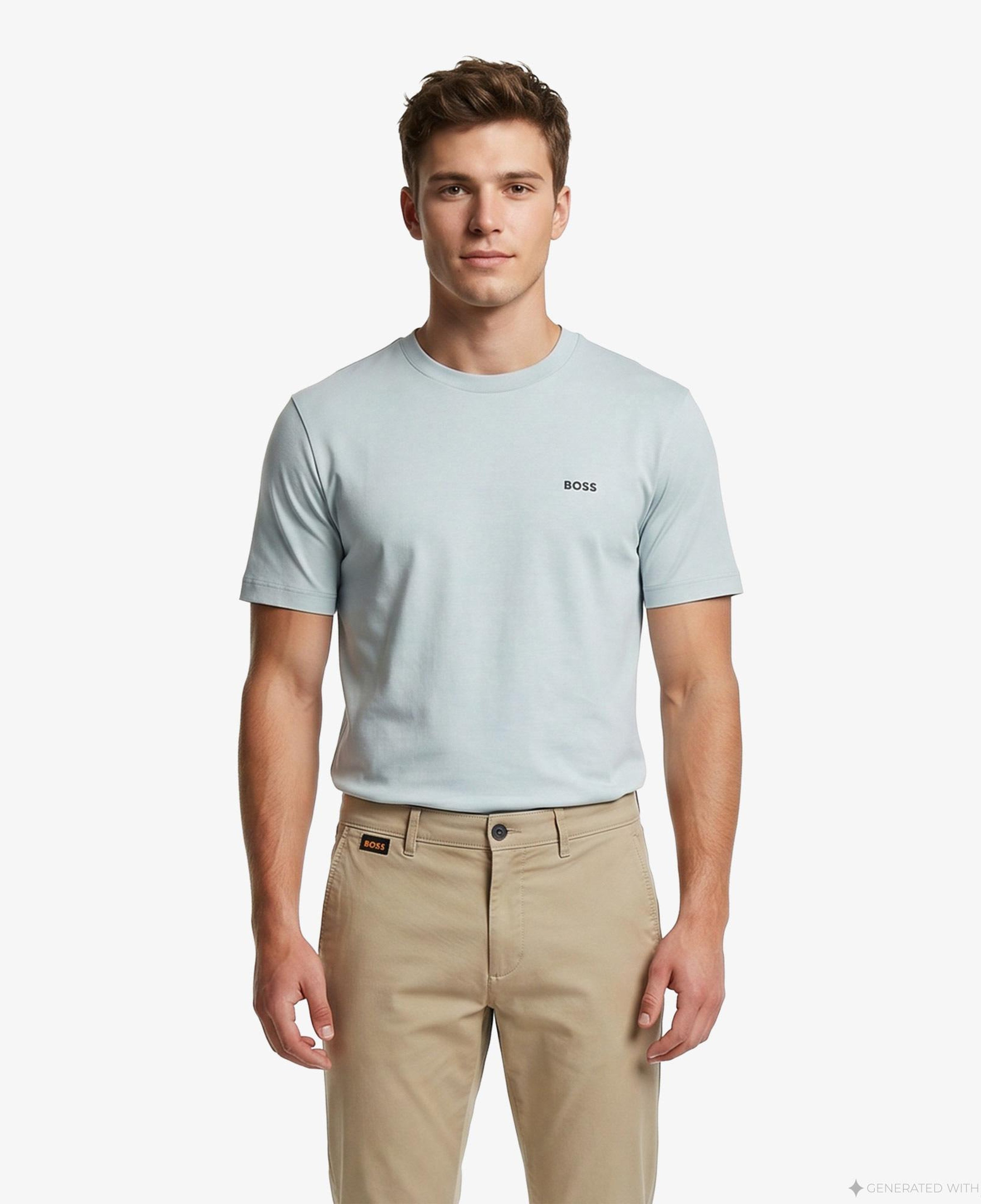 Boss Erkek Mavi T-Shirt