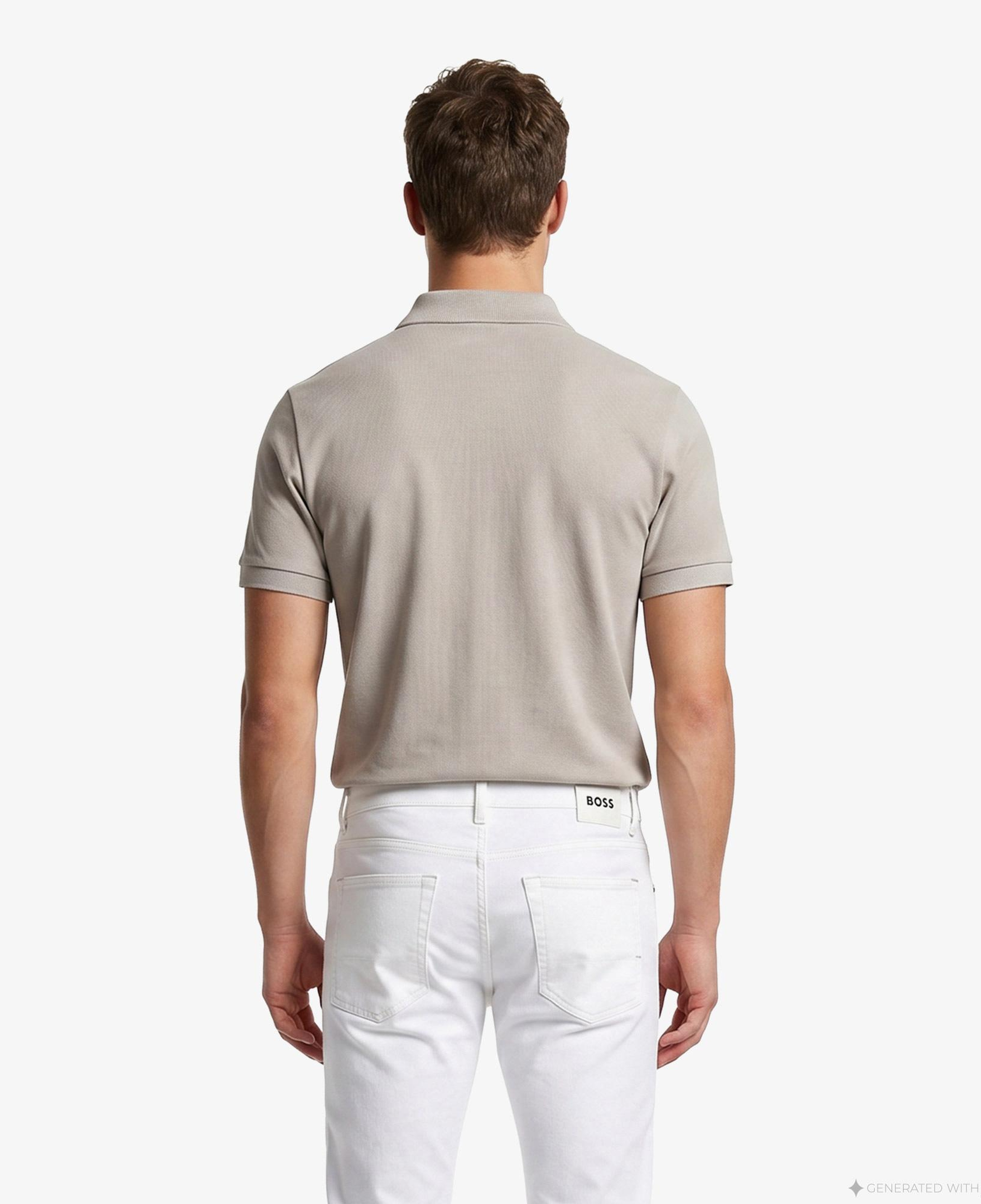 Boss Passerzip Erkek Gri Polo