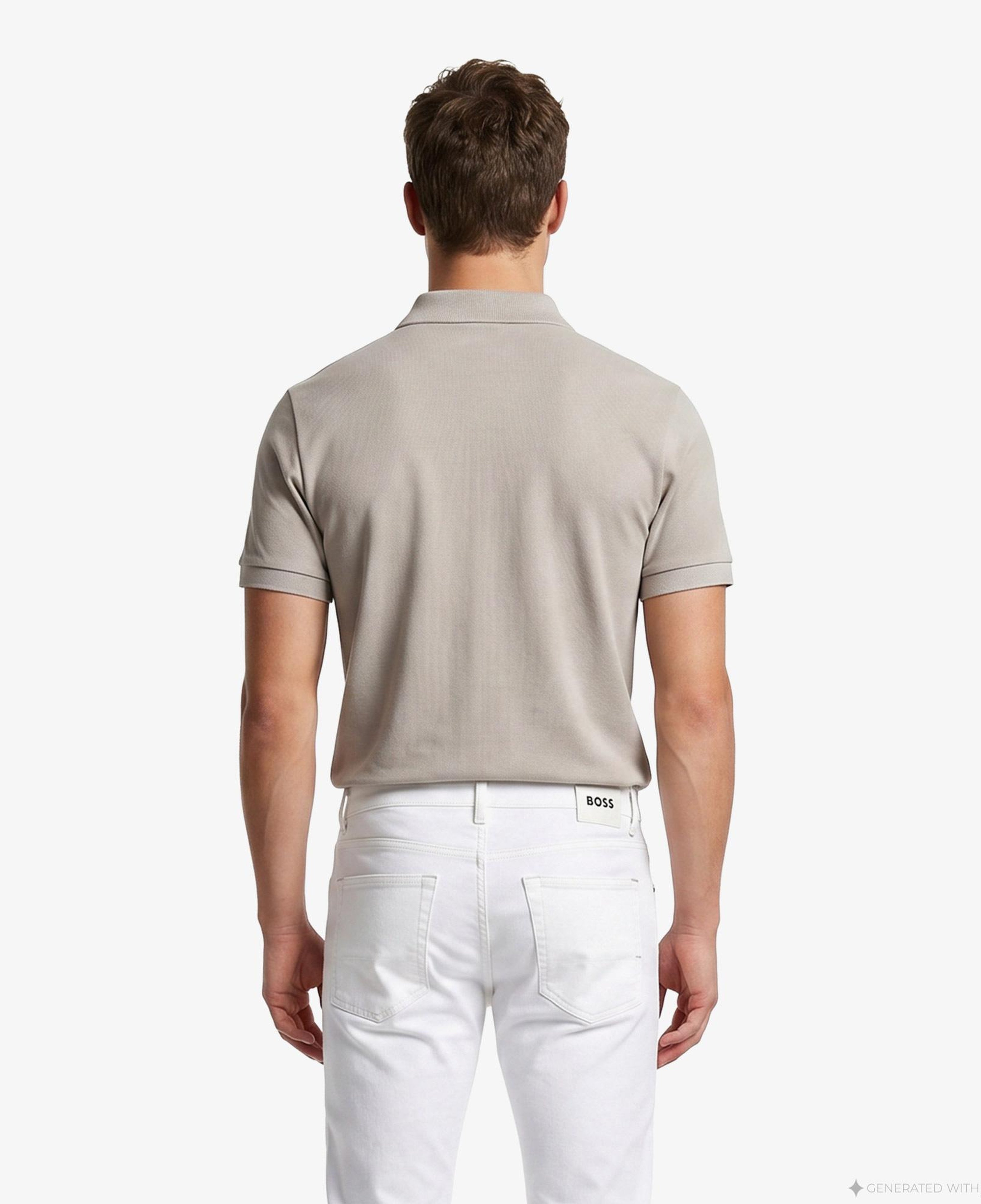 Boss Passerzip Erkek Gri Polo