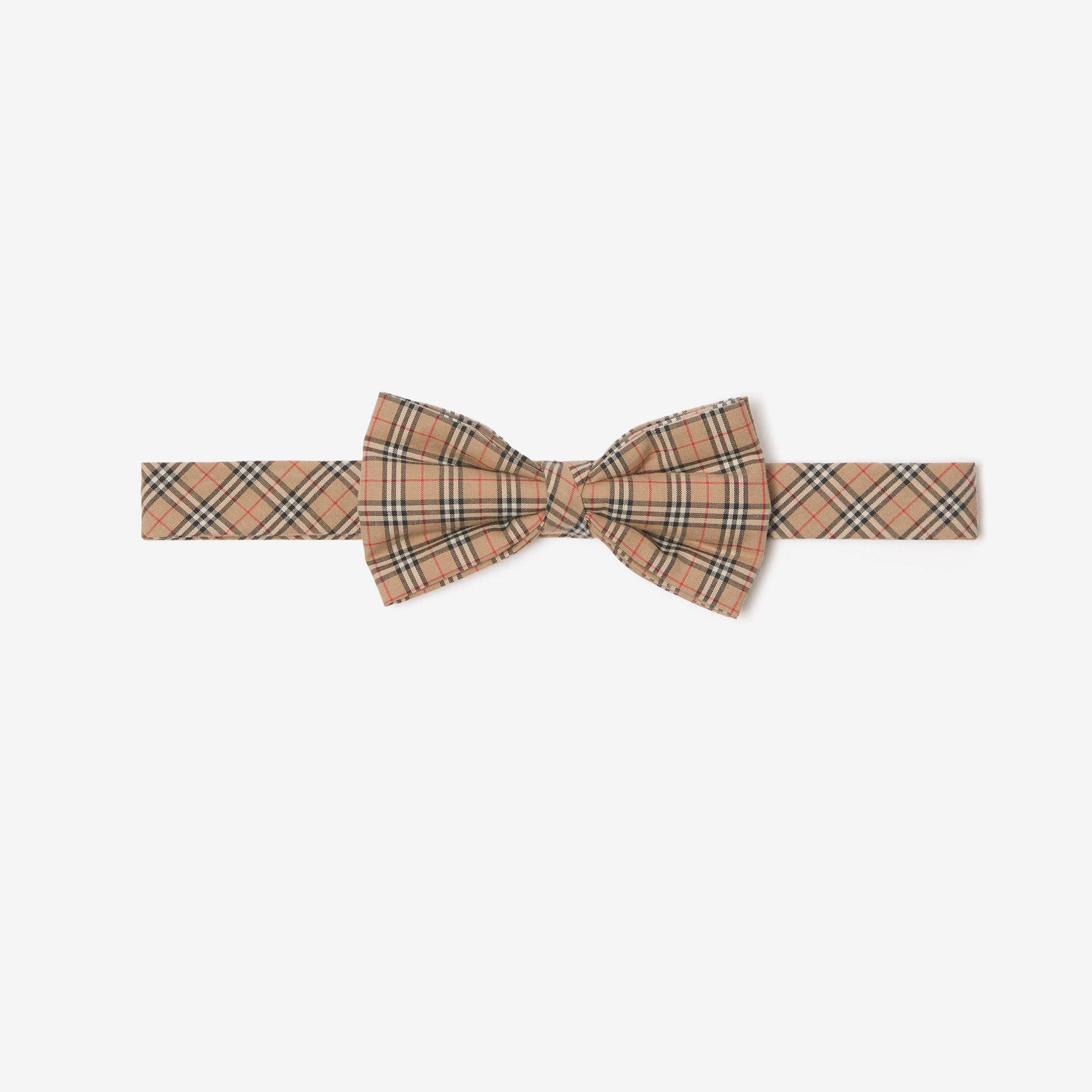 Burberry Check Bowtie Çocuk Bej Papyon