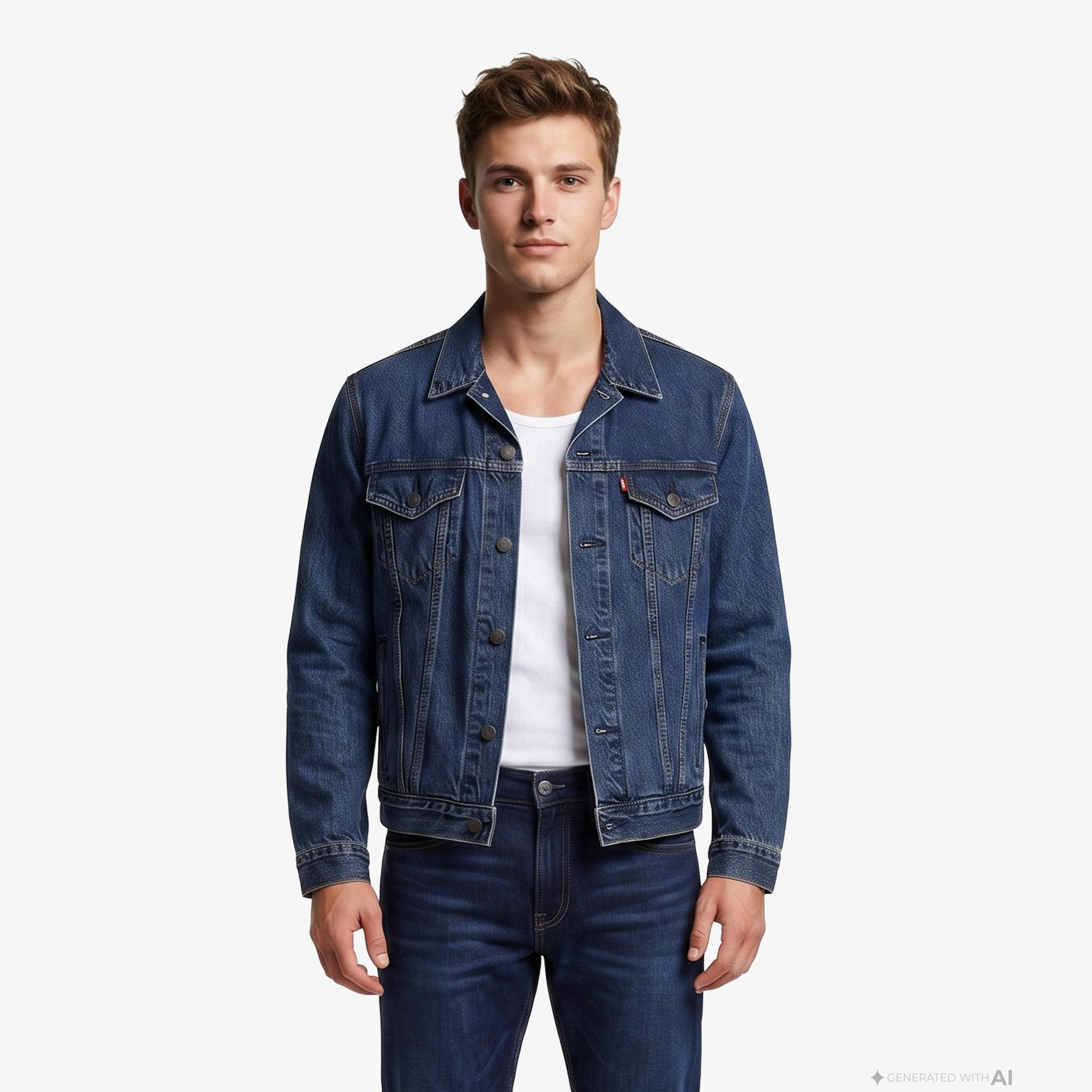 Levi's The Trucker Million Dollar Lacivert Erkek Ceket