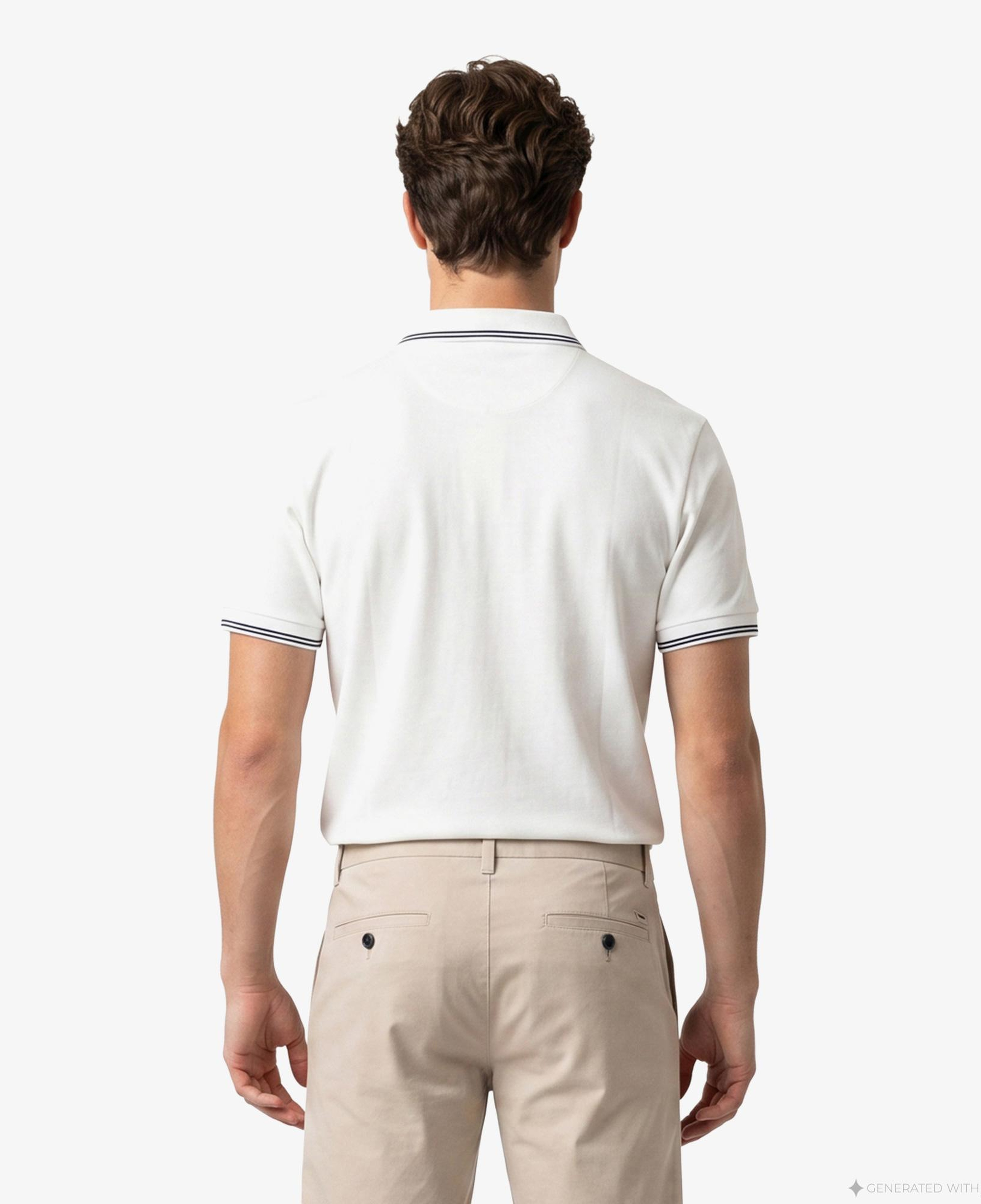 Armani Exchange Erkek Beyaz Polo